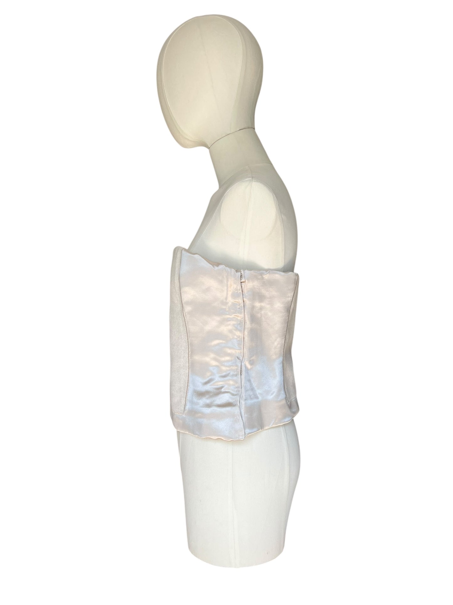 Prada linen vintage bustier