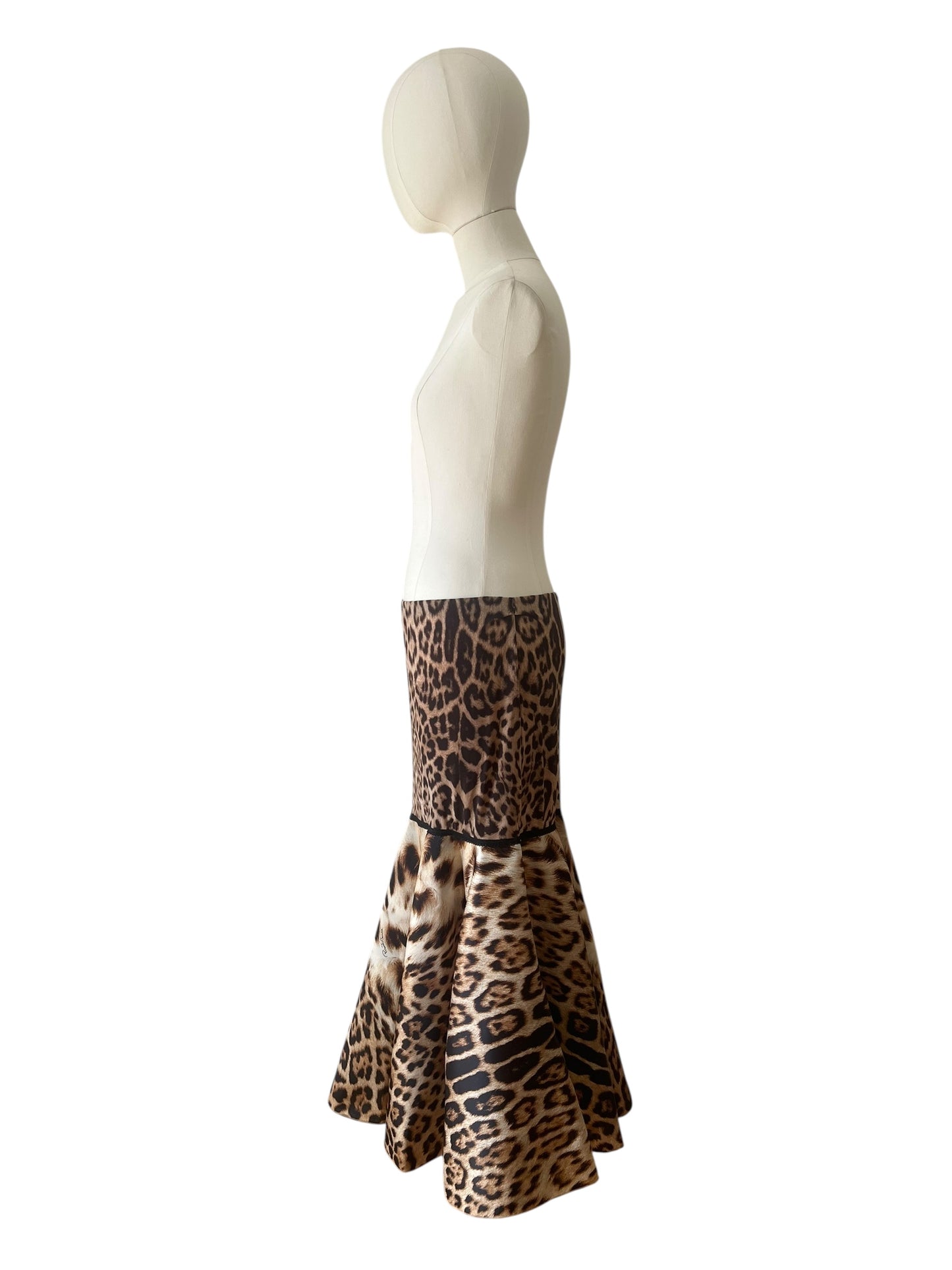 Roberto Cavalli 2000s cheetah skirt
