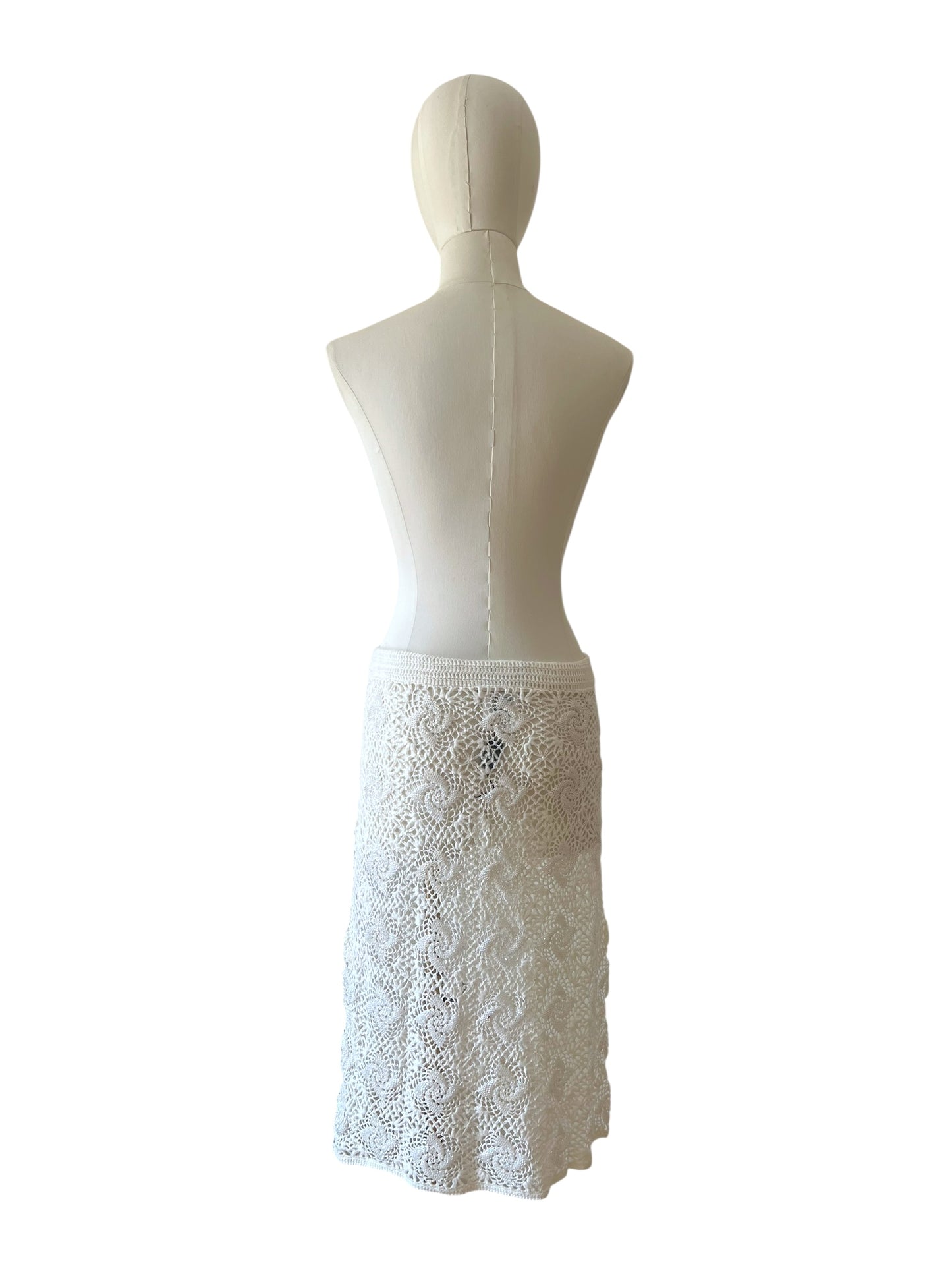 Dolce & Gabbana crochet embroidered skirt