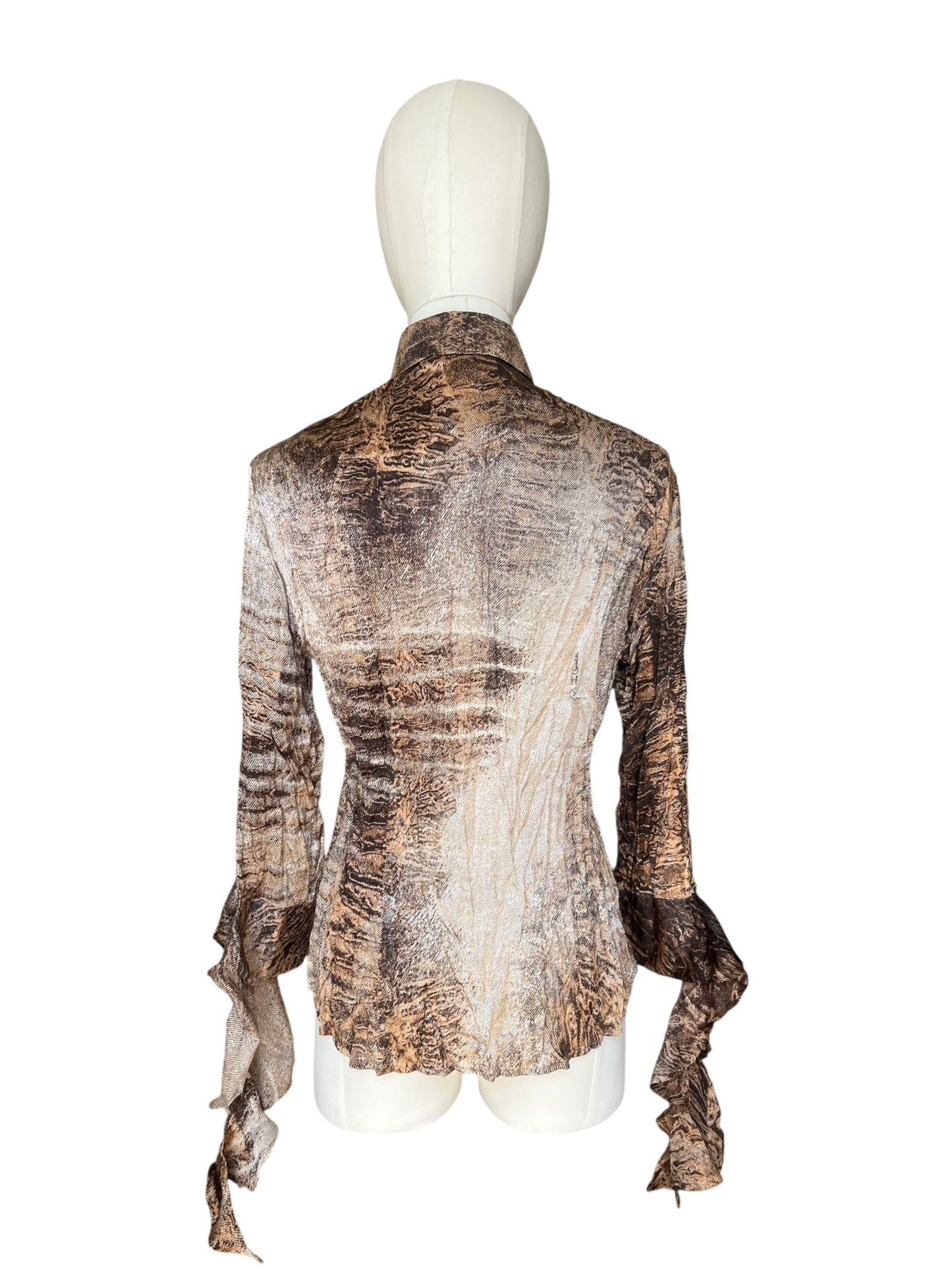 Roberto Cavalli printed silk blouse