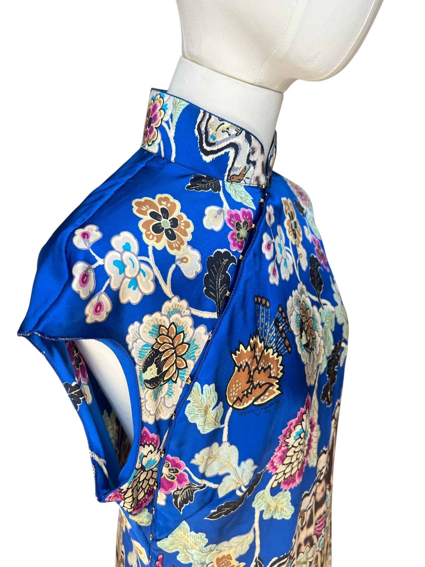 Roberto Cavalli SS2003 printed silk top