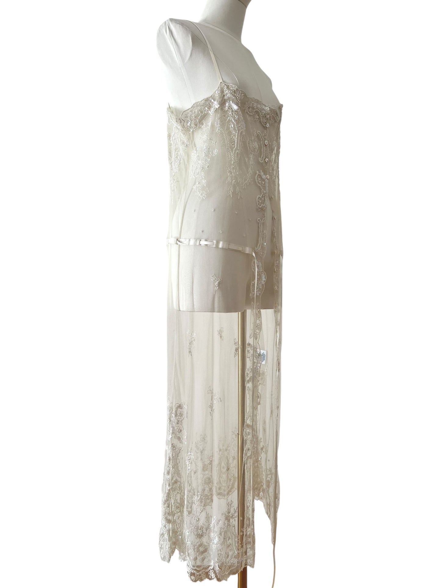 Ralph Lauren tulle embroidered dress