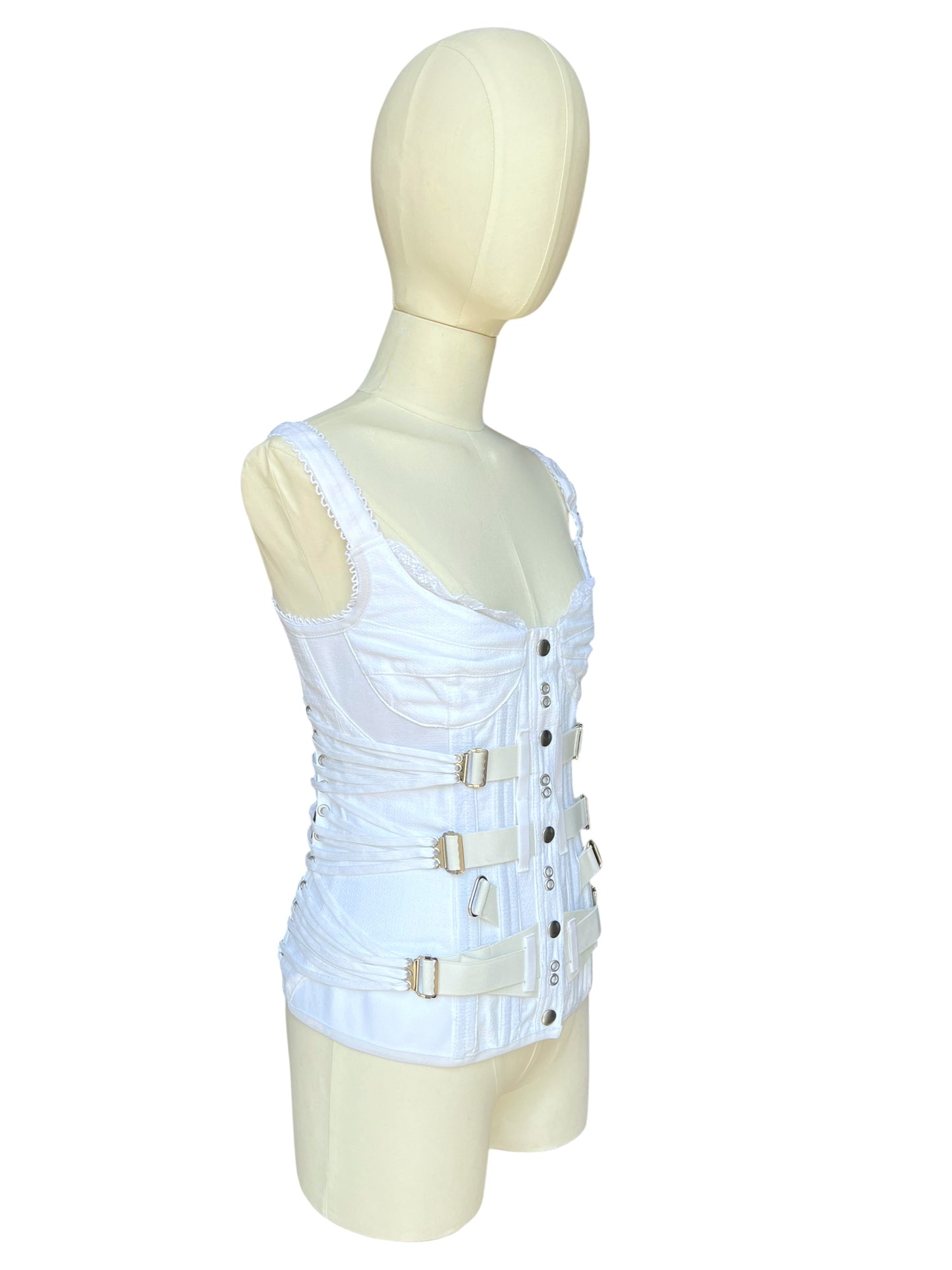 Dolce & Gabbana bondage strap corset
