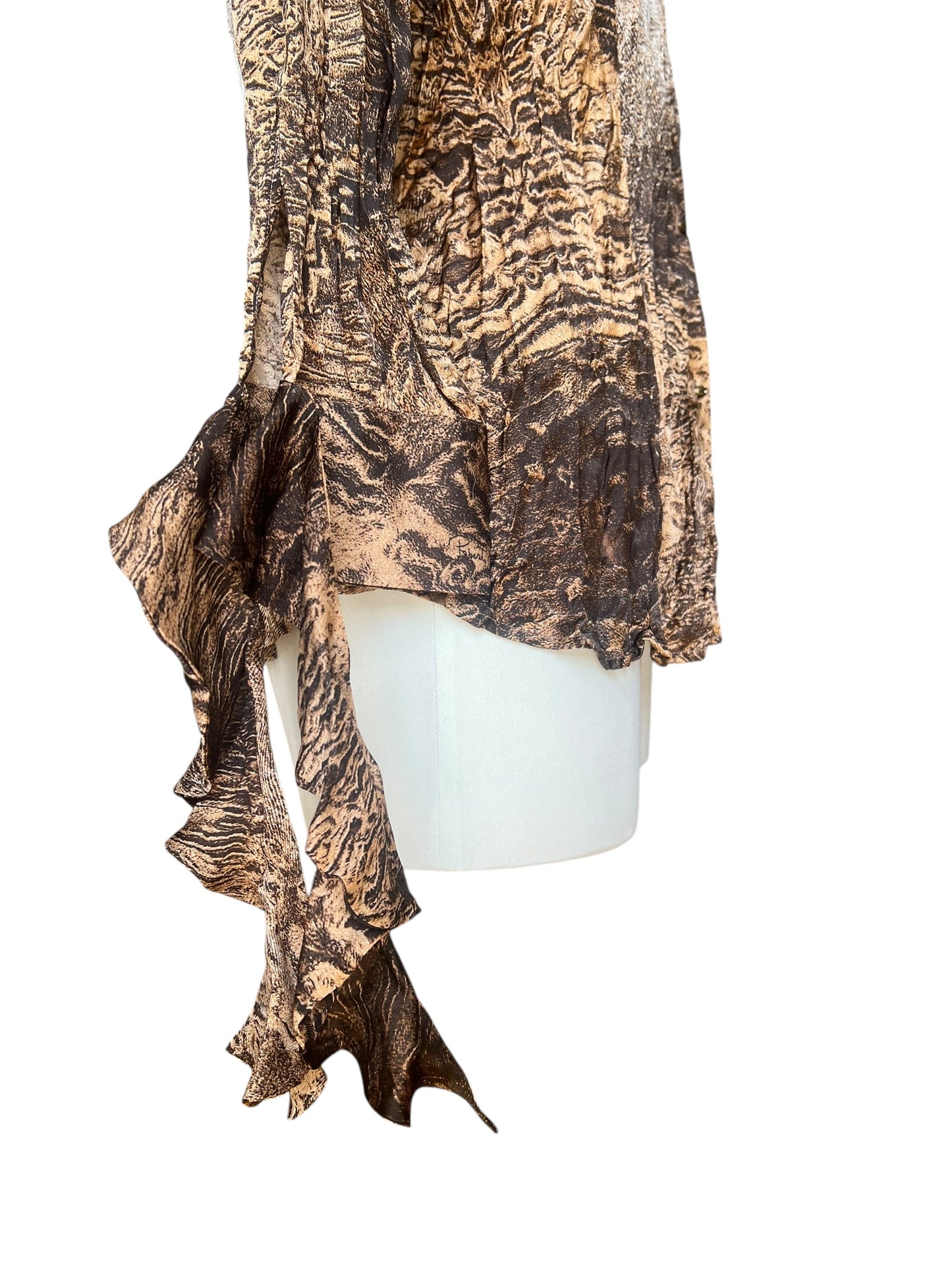 Roberto Cavalli printed silk blouse