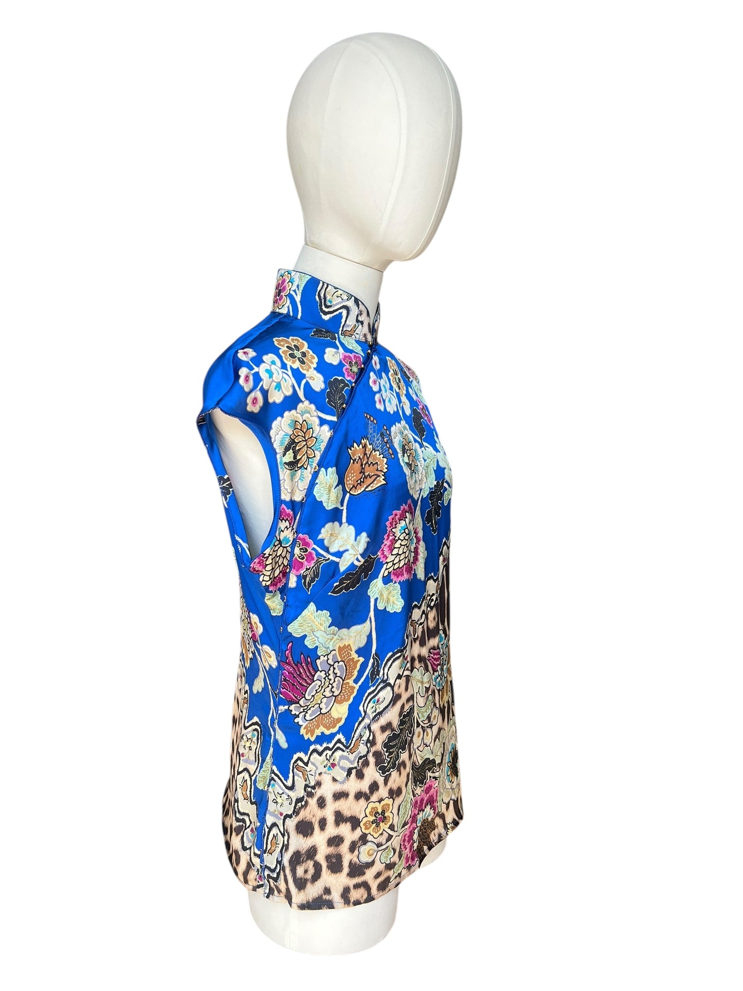 Roberto Cavalli SS2003 printed silk top