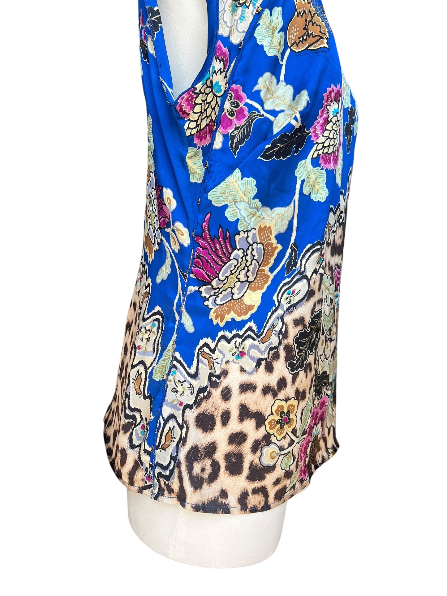 Roberto Cavalli SS2003 printed silk top
