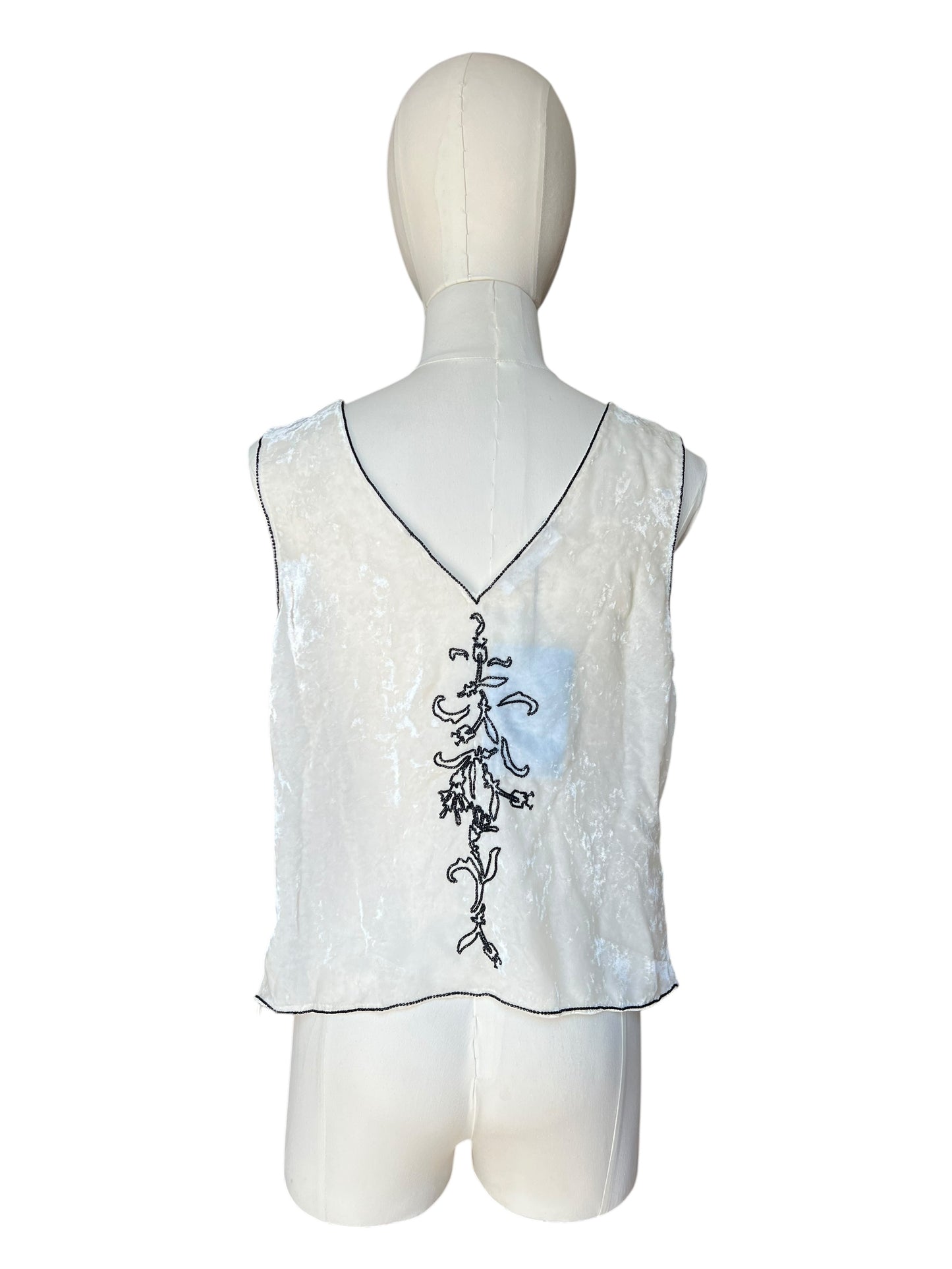 Prada FW1997 Beaded Chenille Embroidered Top