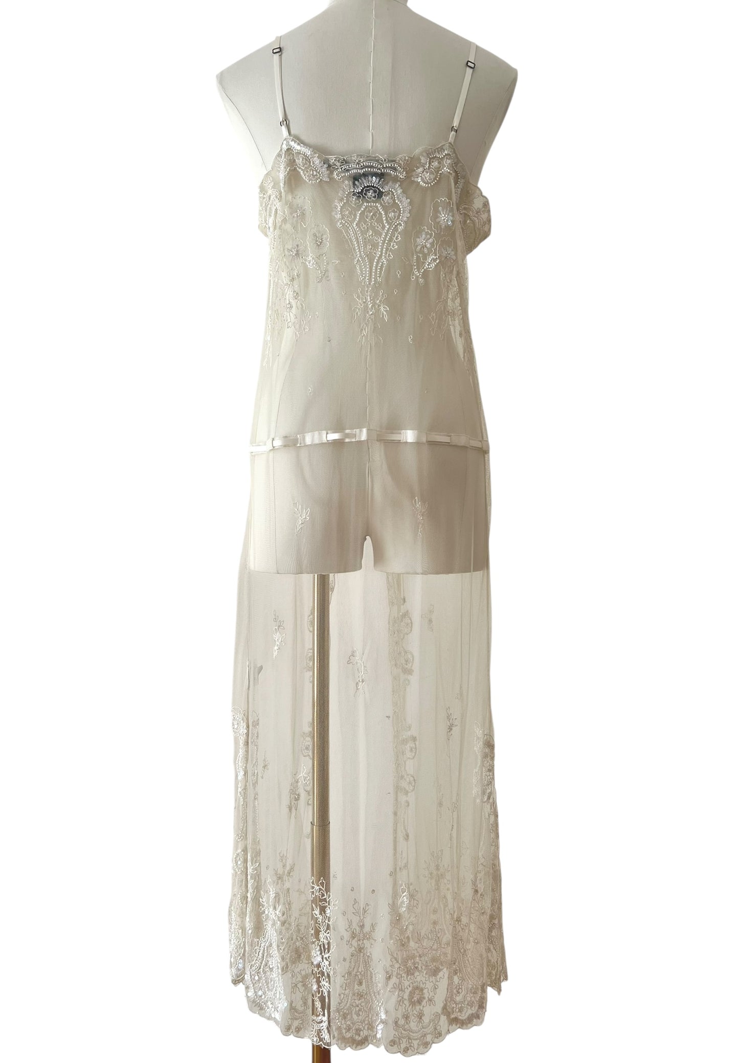 Ralph Lauren tulle embroidered dress