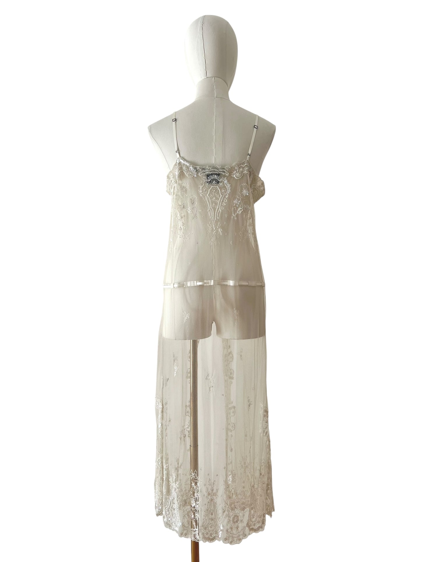 Ralph Lauren tulle embroidered dress
