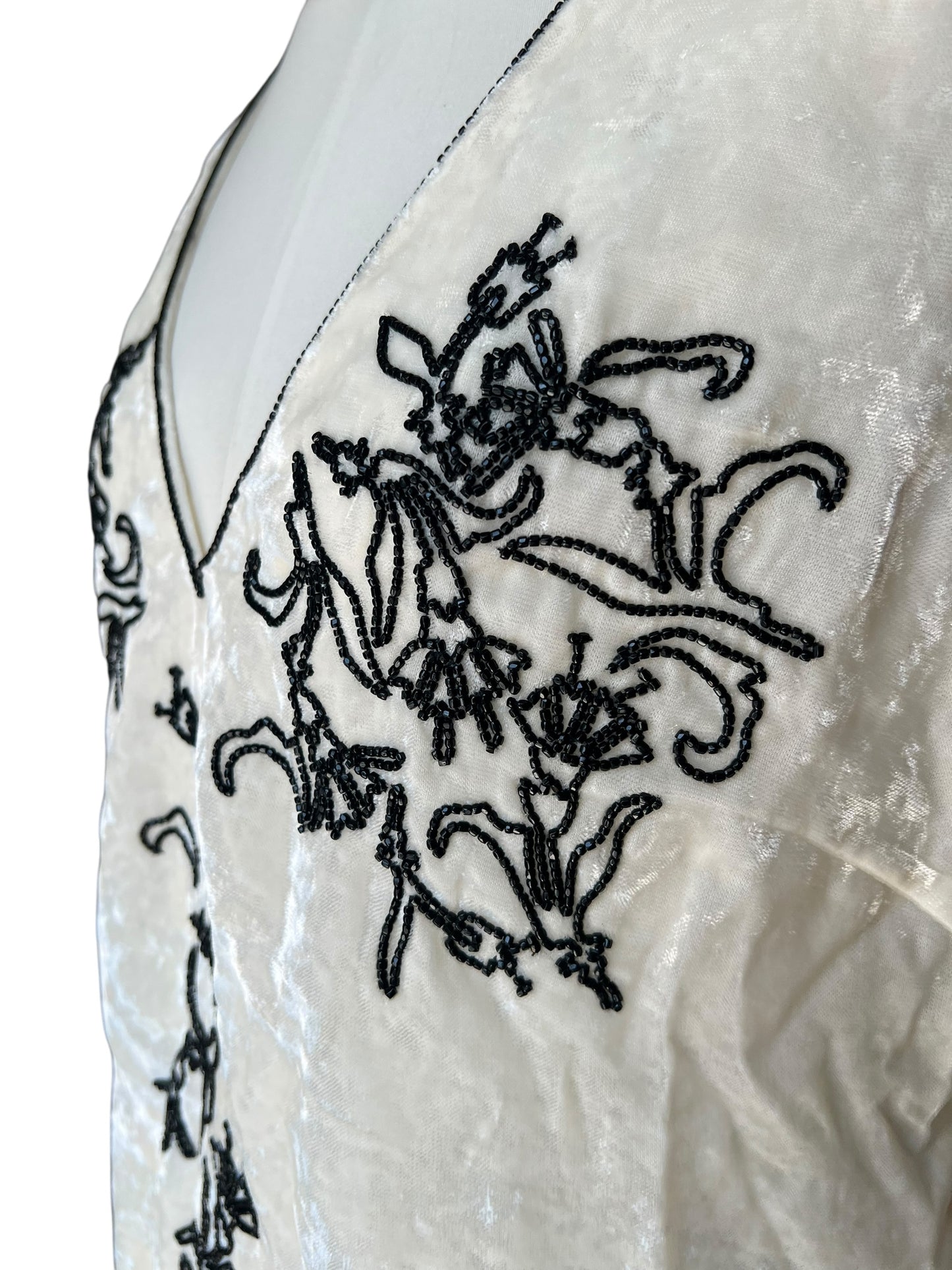 Prada FW1997 Beaded Chenille Embroidered Top
