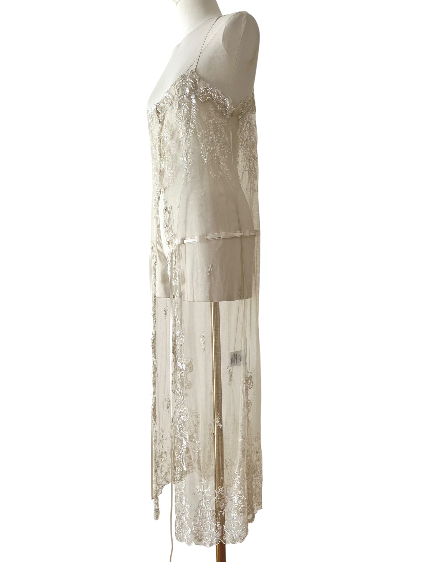 Ralph Lauren tulle embroidered dress