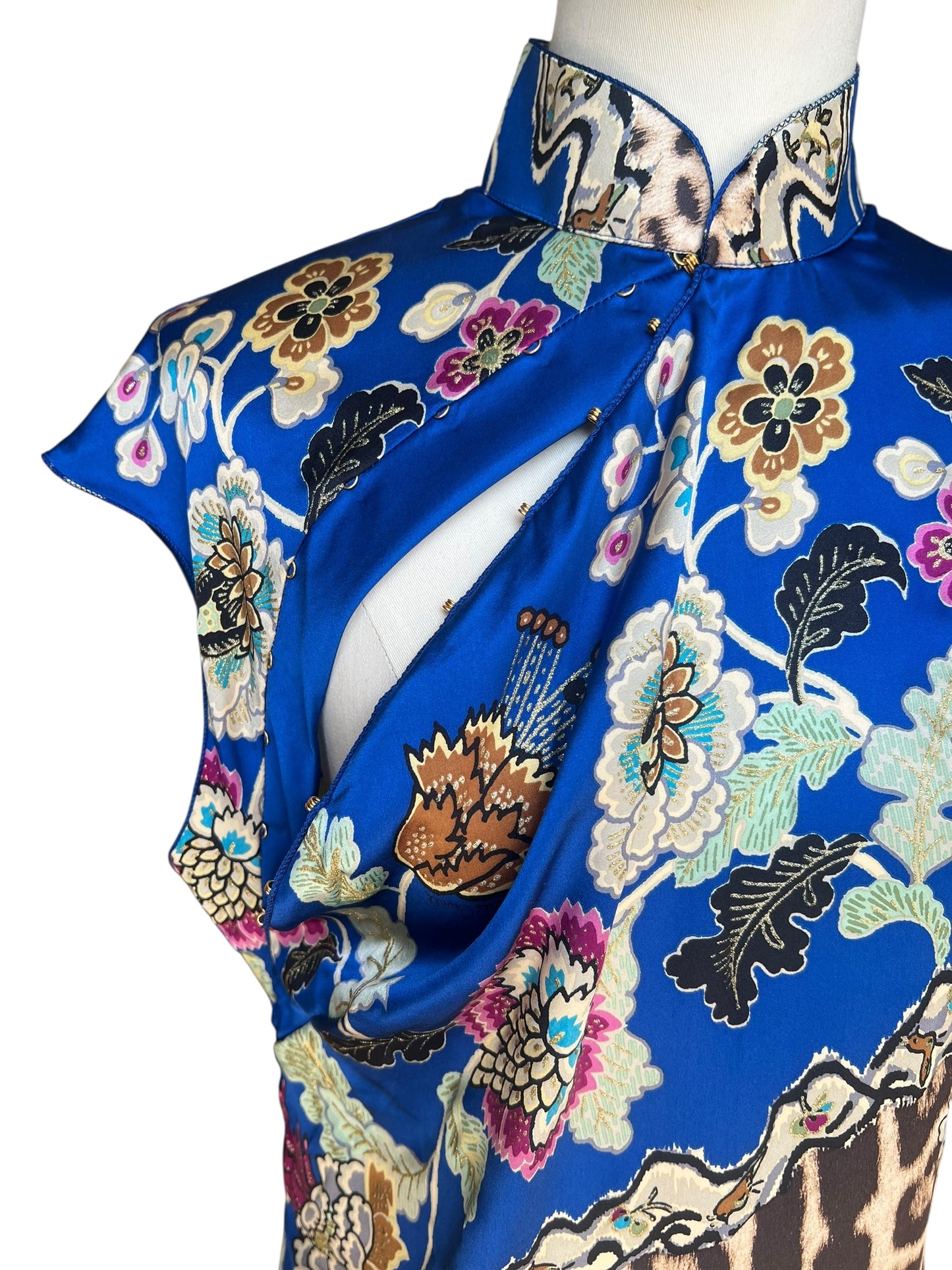 Roberto Cavalli SS2003 printed silk top