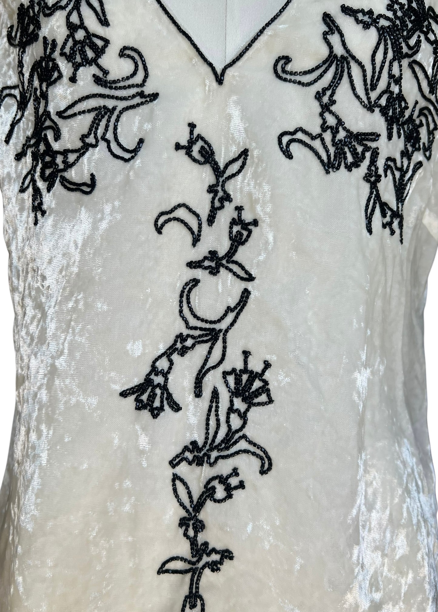 Prada FW1997 Beaded Chenille Embroidered Top