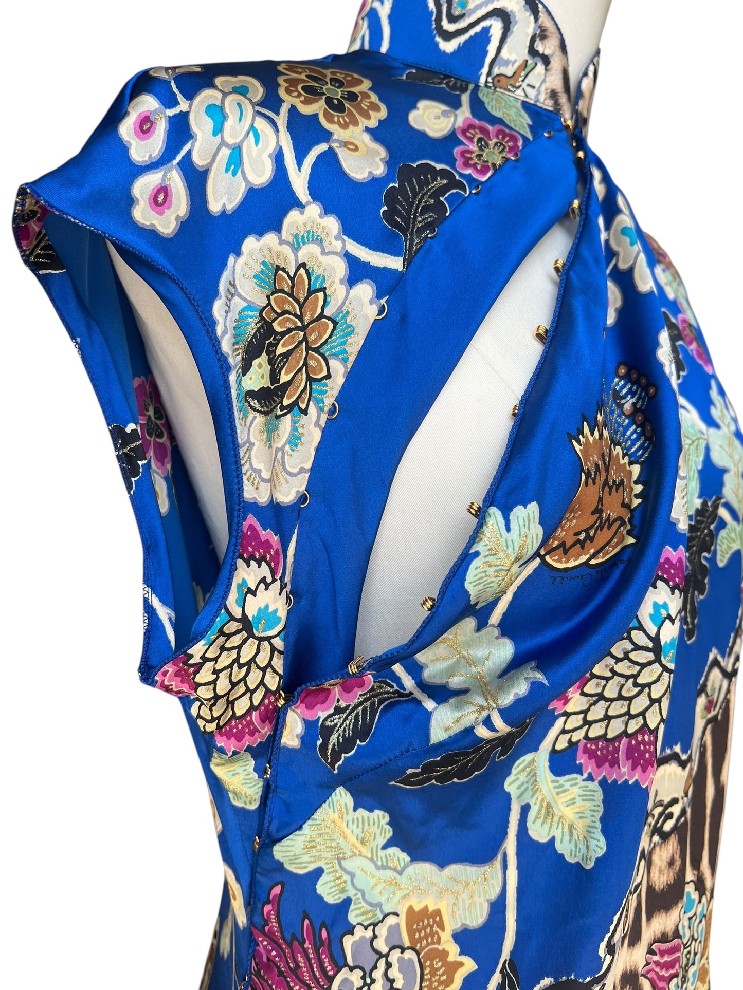 Roberto Cavalli SS2003 printed silk top