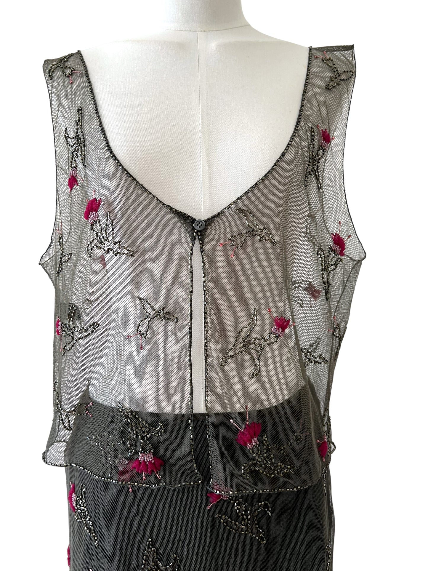 Prada FW1997 embroidered tulle ensamble