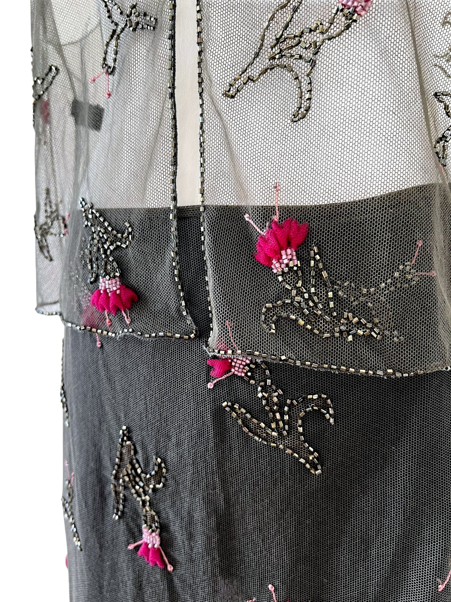 Prada FW1997 embroidered tulle ensamble