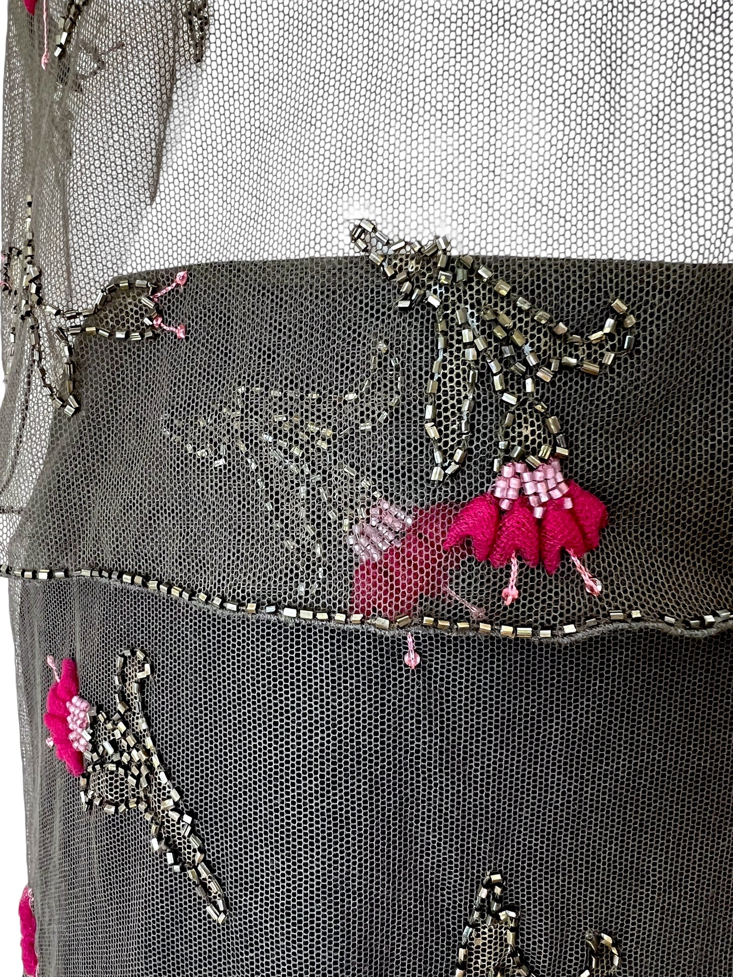 Prada FW1997 embroidered tulle ensamble