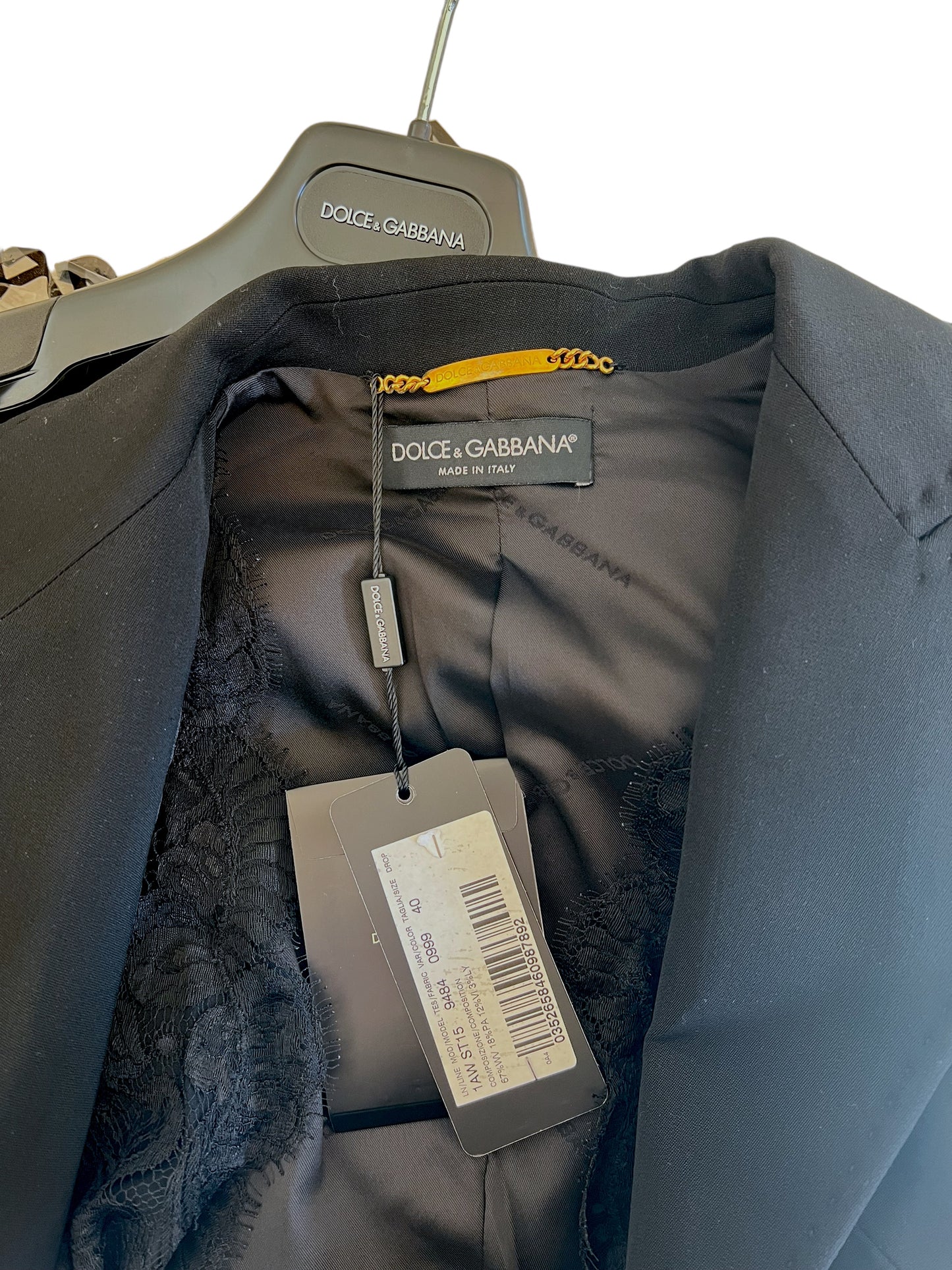 Dolce&Gabbana giacca e pantaloni neri