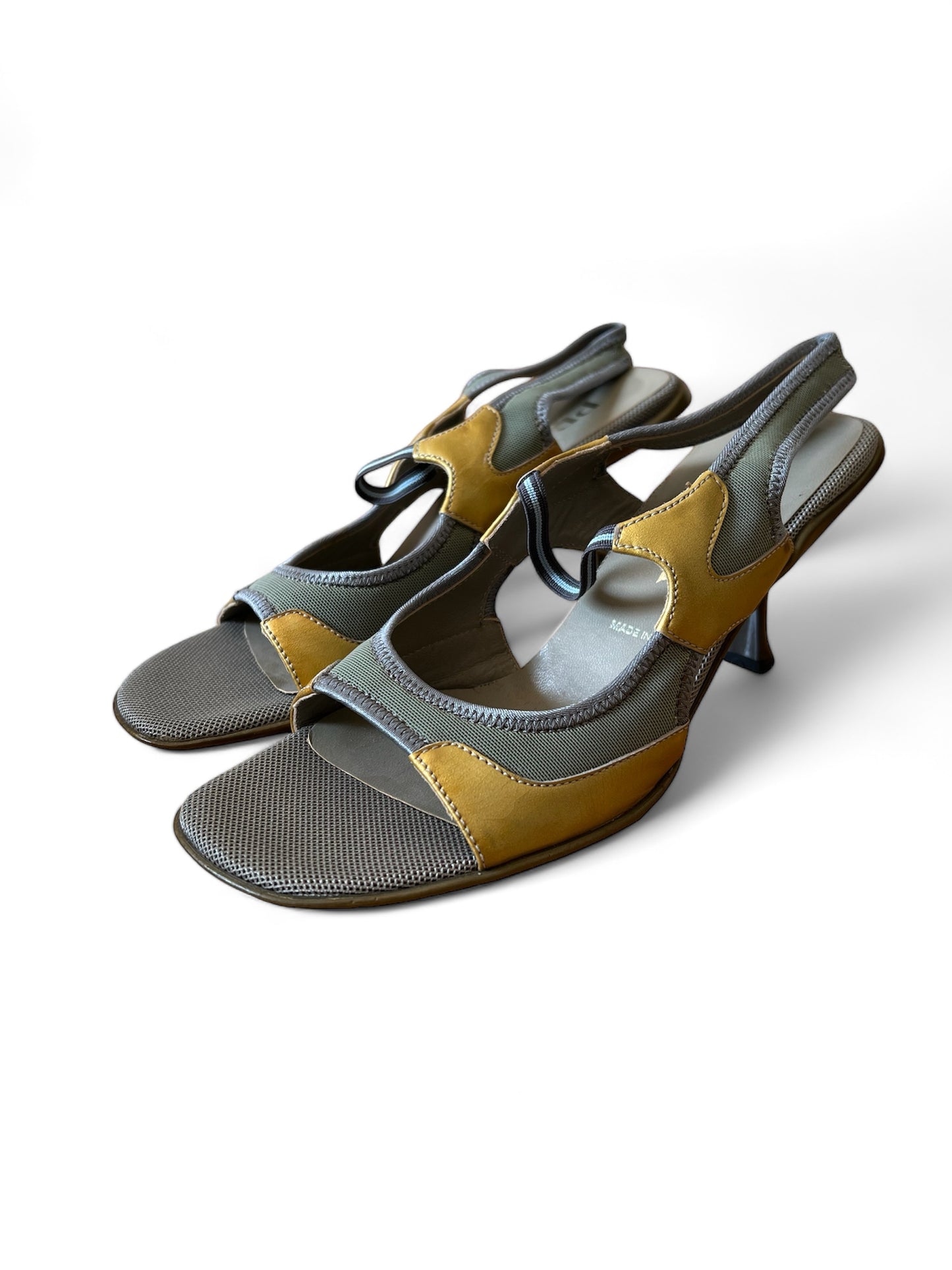 Prada sandalo grigio open toe