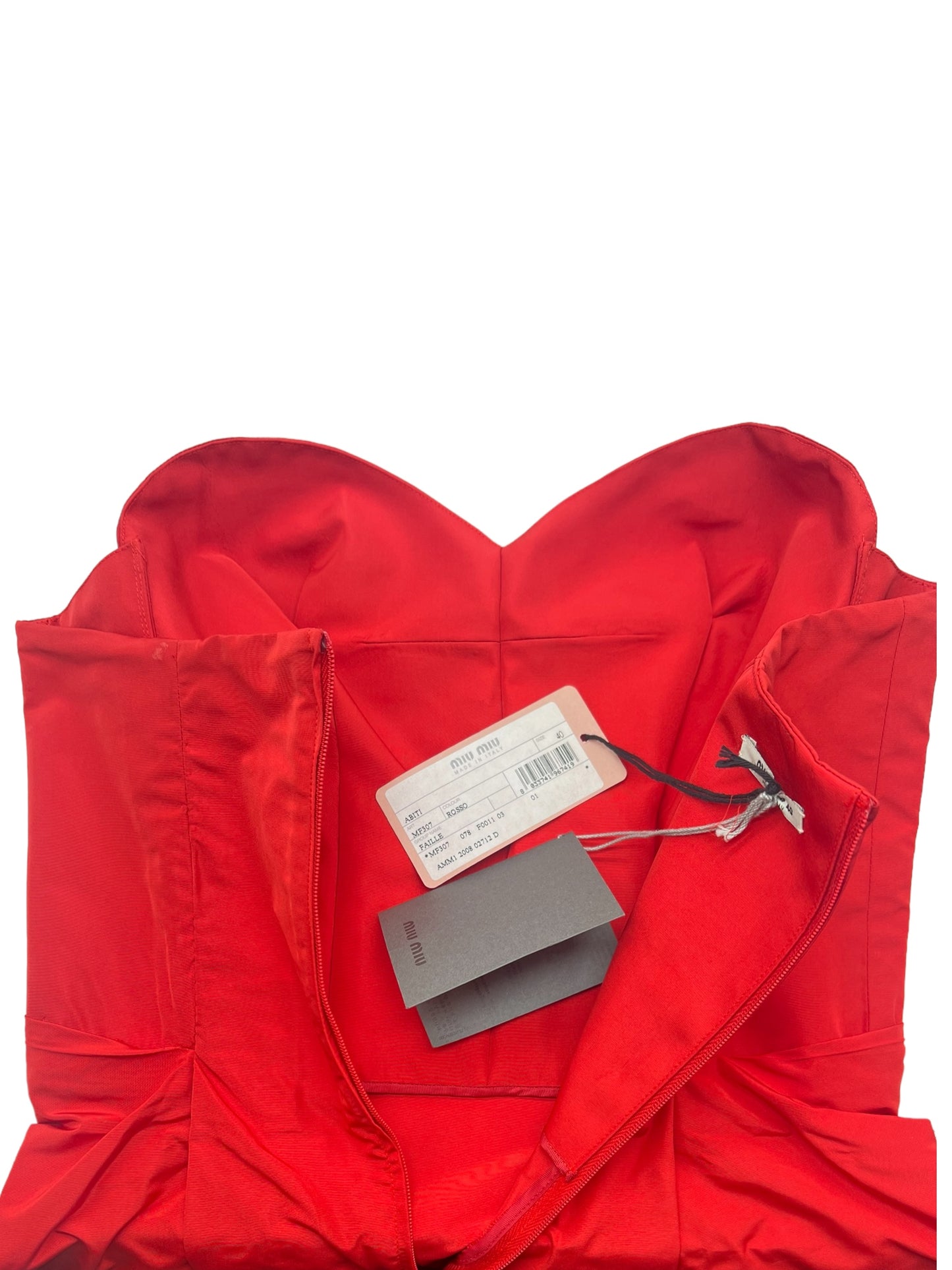 Miu Miu abito da sera rosso