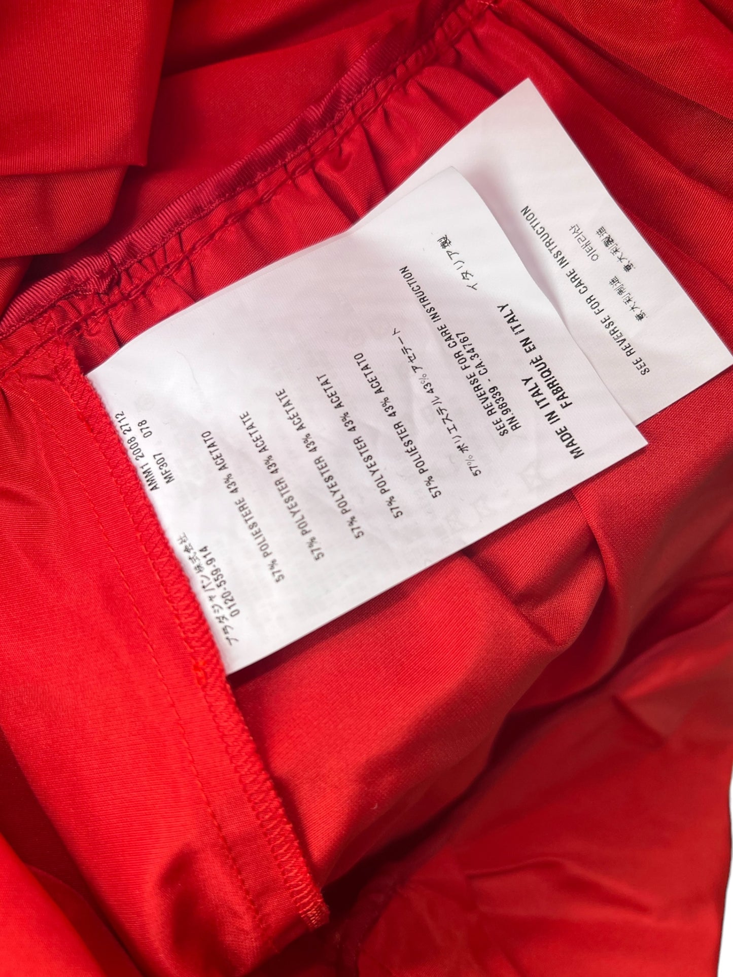 Miu Miu abito da sera rosso
