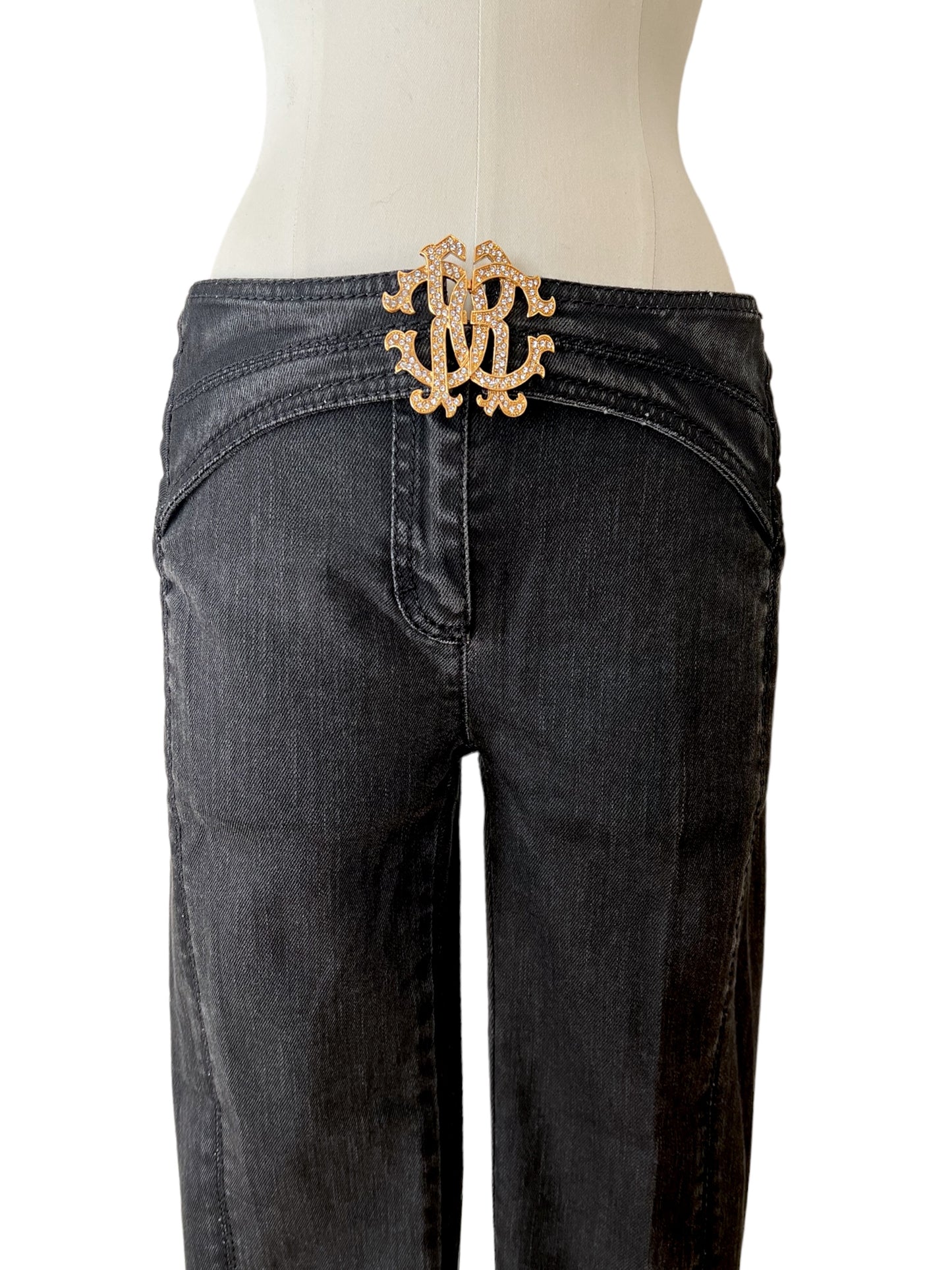 Roberto Cavalli pantalone slim nero