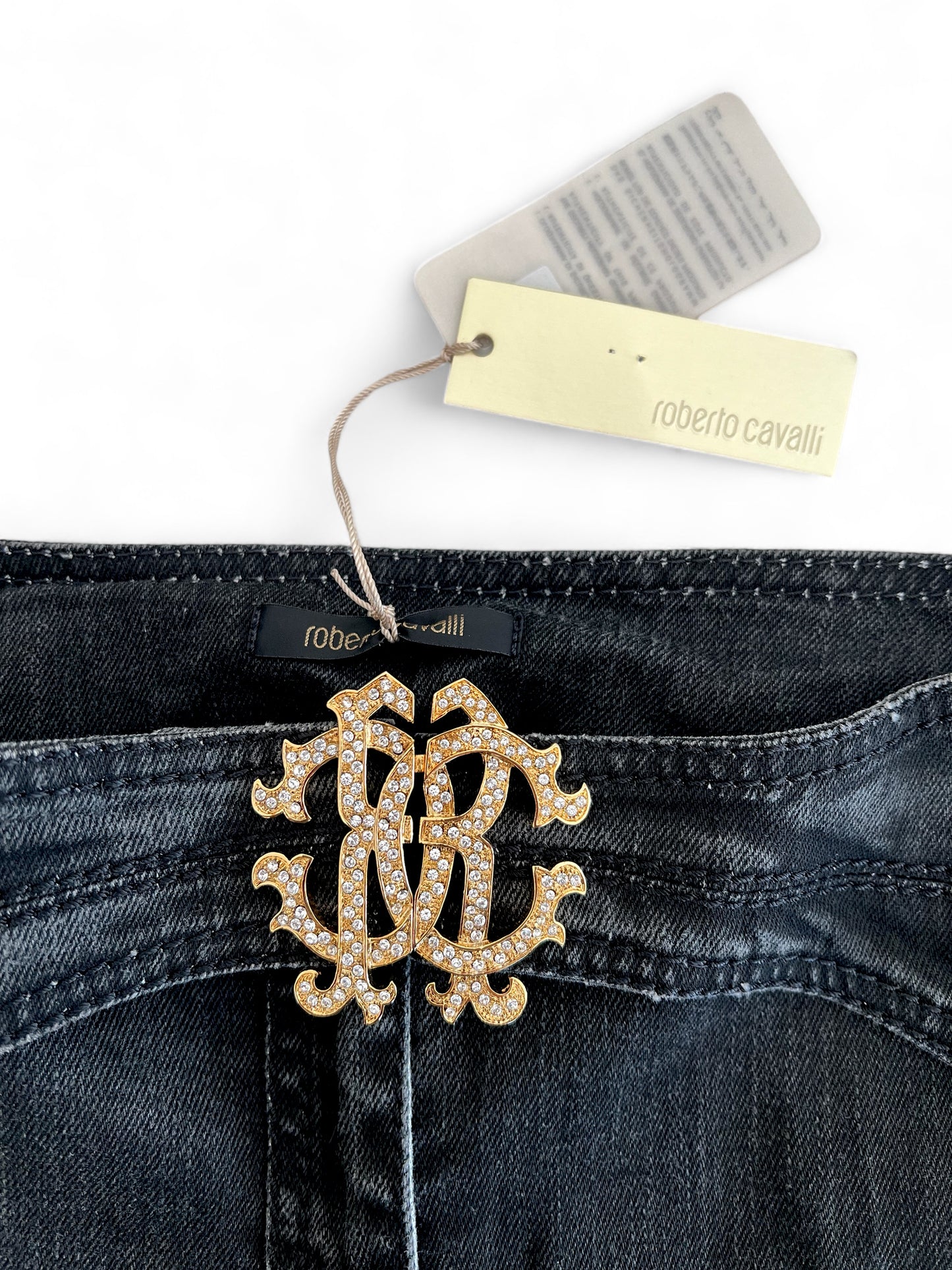 Roberto Cavalli pantalone slim nero