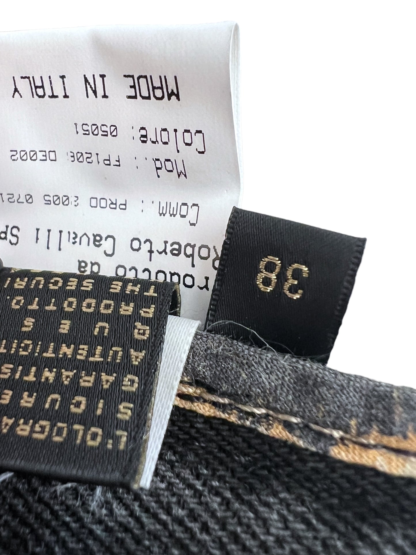 Roberto Cavalli pantalone slim nero