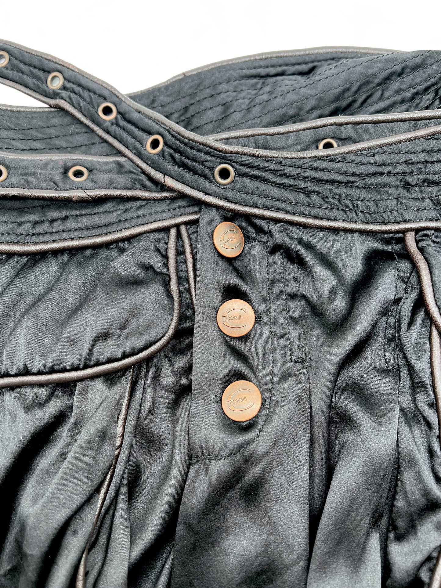 Just Cavalli multi-pocket cargo skirt