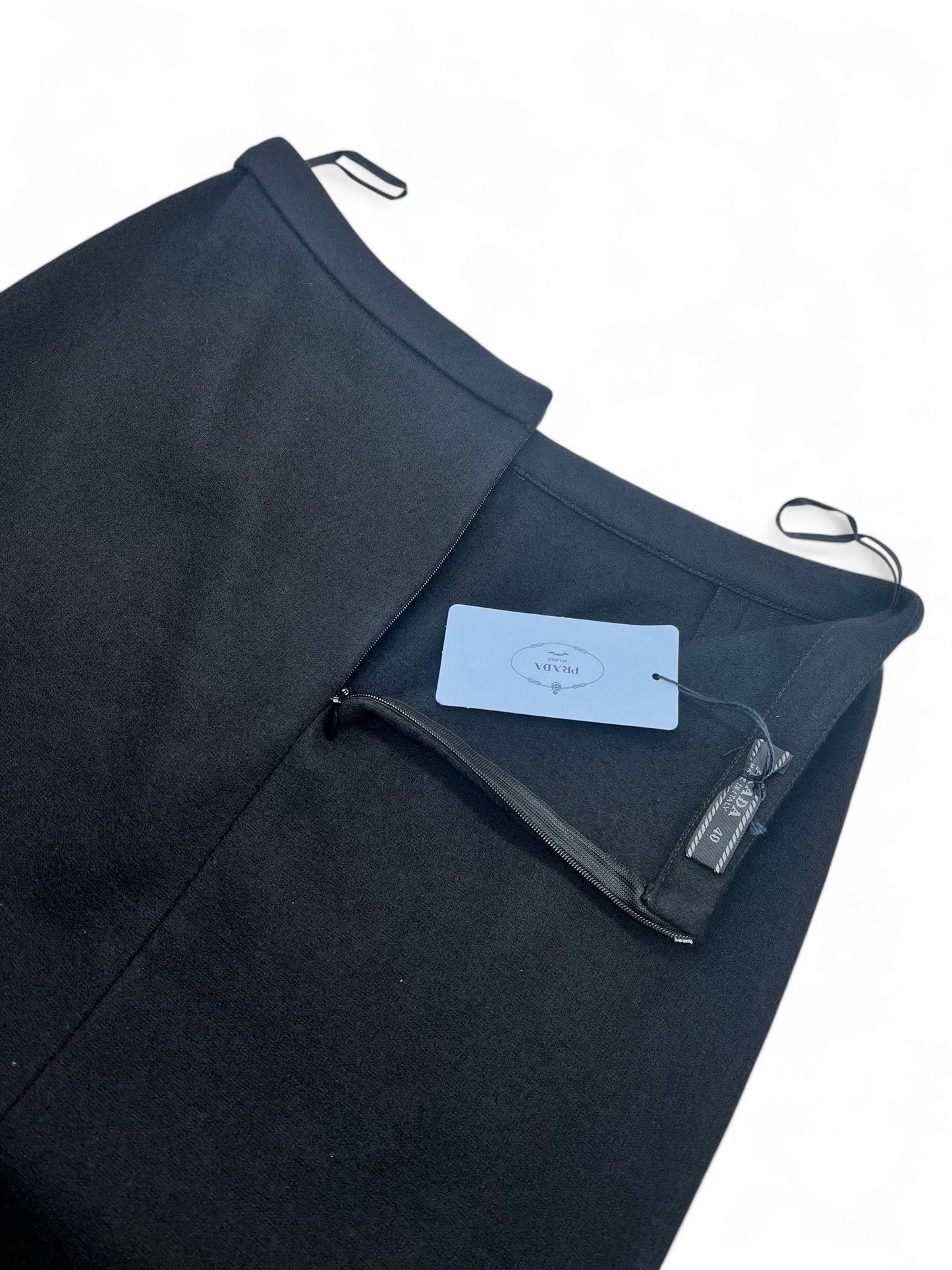 Prada long wool skirt