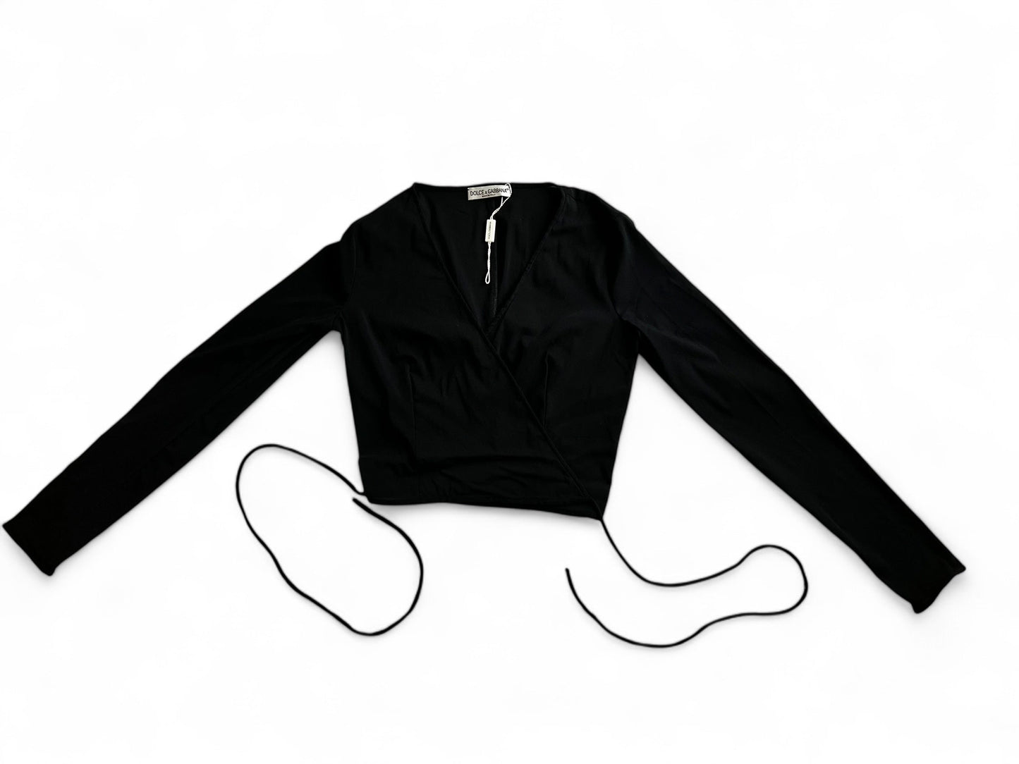 Dolce & Gabbana black cropped heart warmer