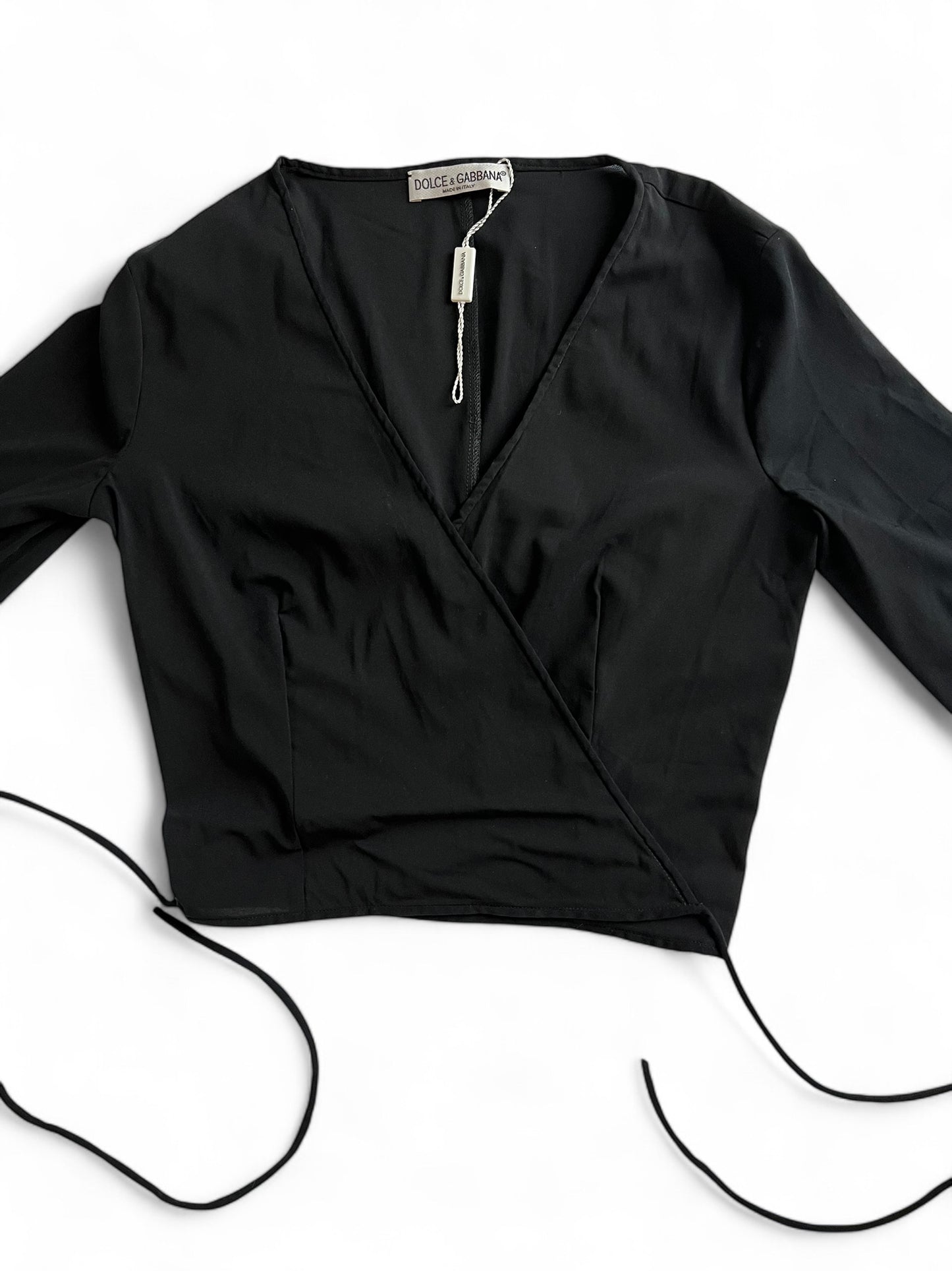 Dolce & Gabbana black cropped heart warmer