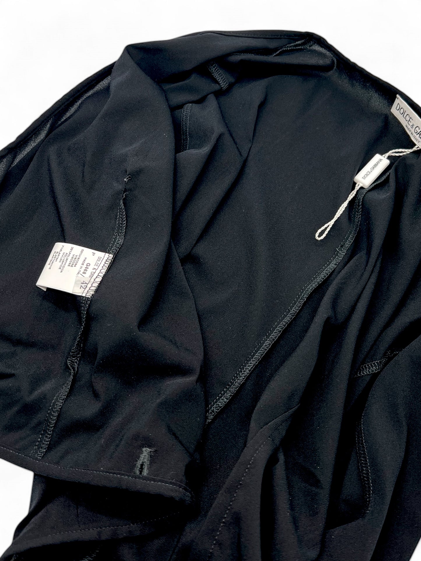 Dolce & Gabbana black cropped heart warmer