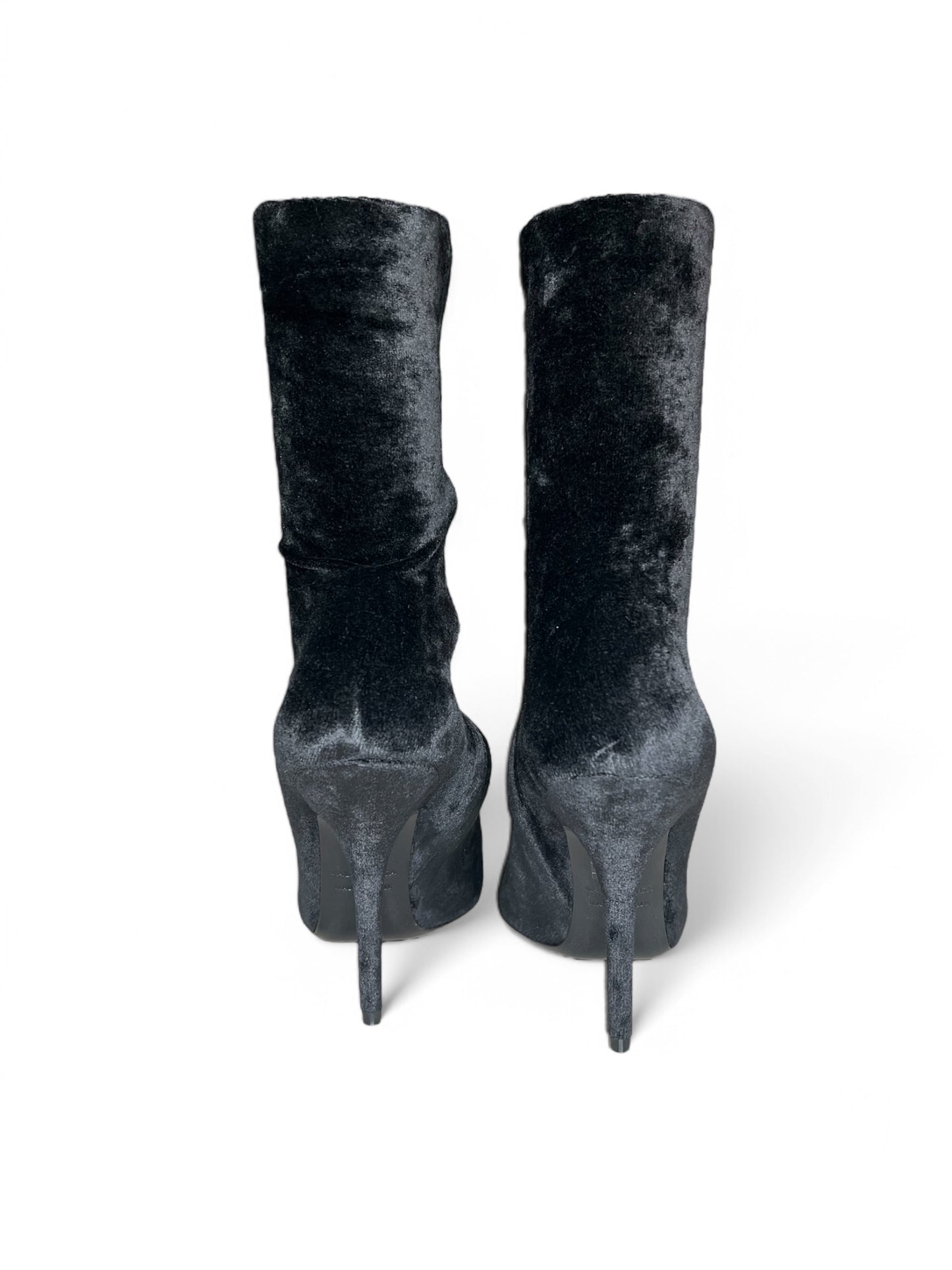 Balenciaga Knife Velvet Boots