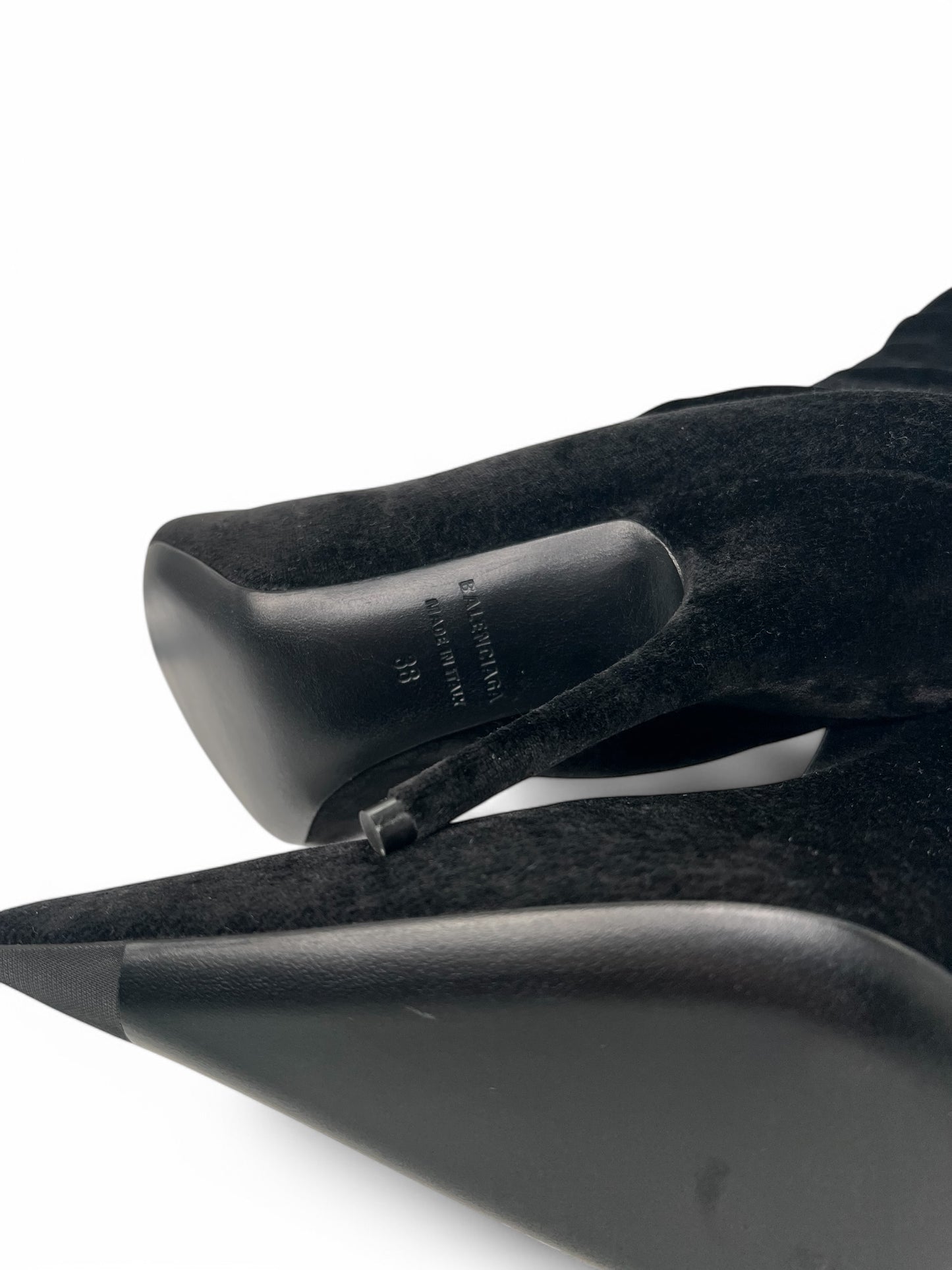 Balenciaga Knife Velvet Boots