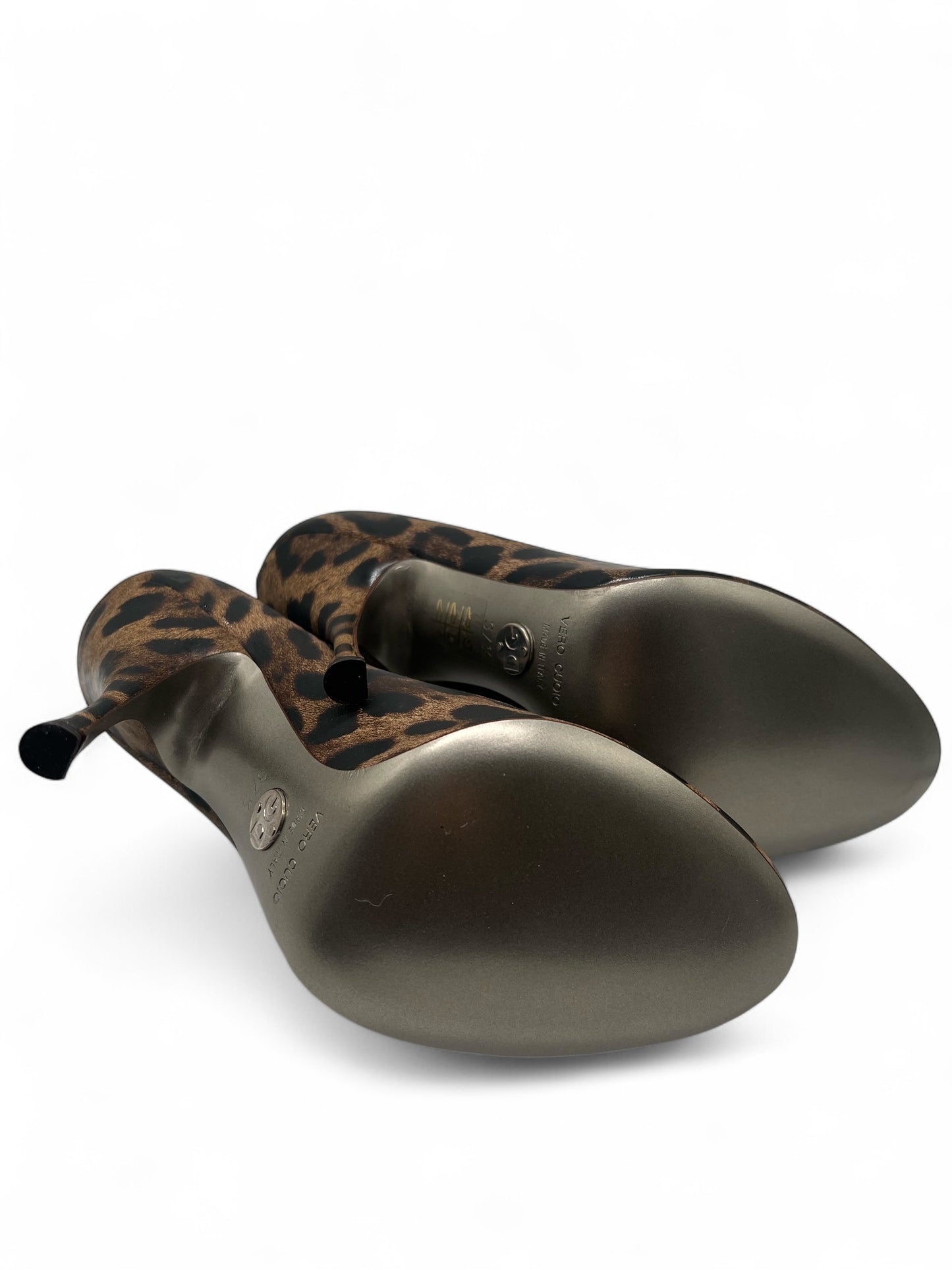 Dolce & Gabbana open toe Leopard décolleté