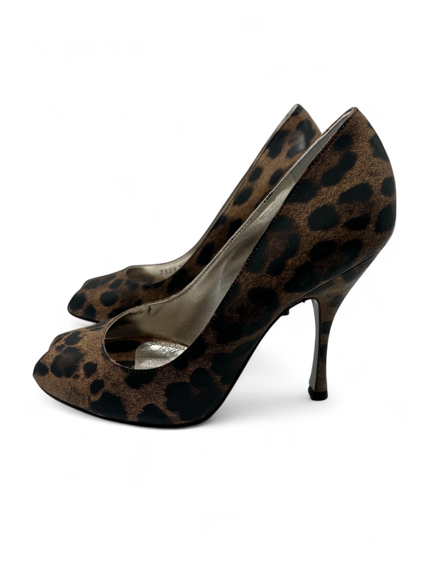 Dolce & Gabbana open toe Leopard décolleté