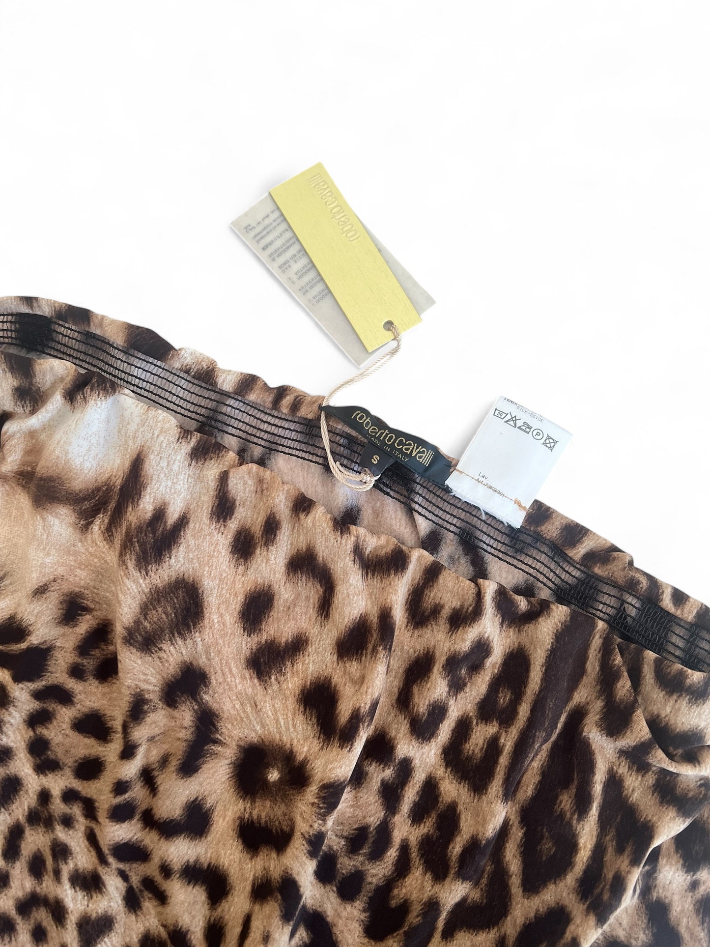 Roberto Cavalli 2000s cheetah skirt