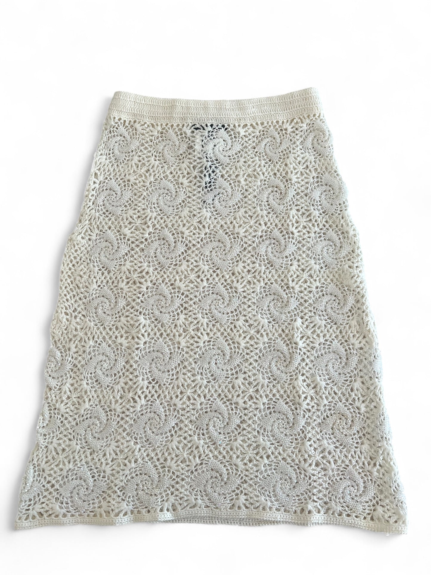 Dolce & Gabbana crochet embroidered skirt