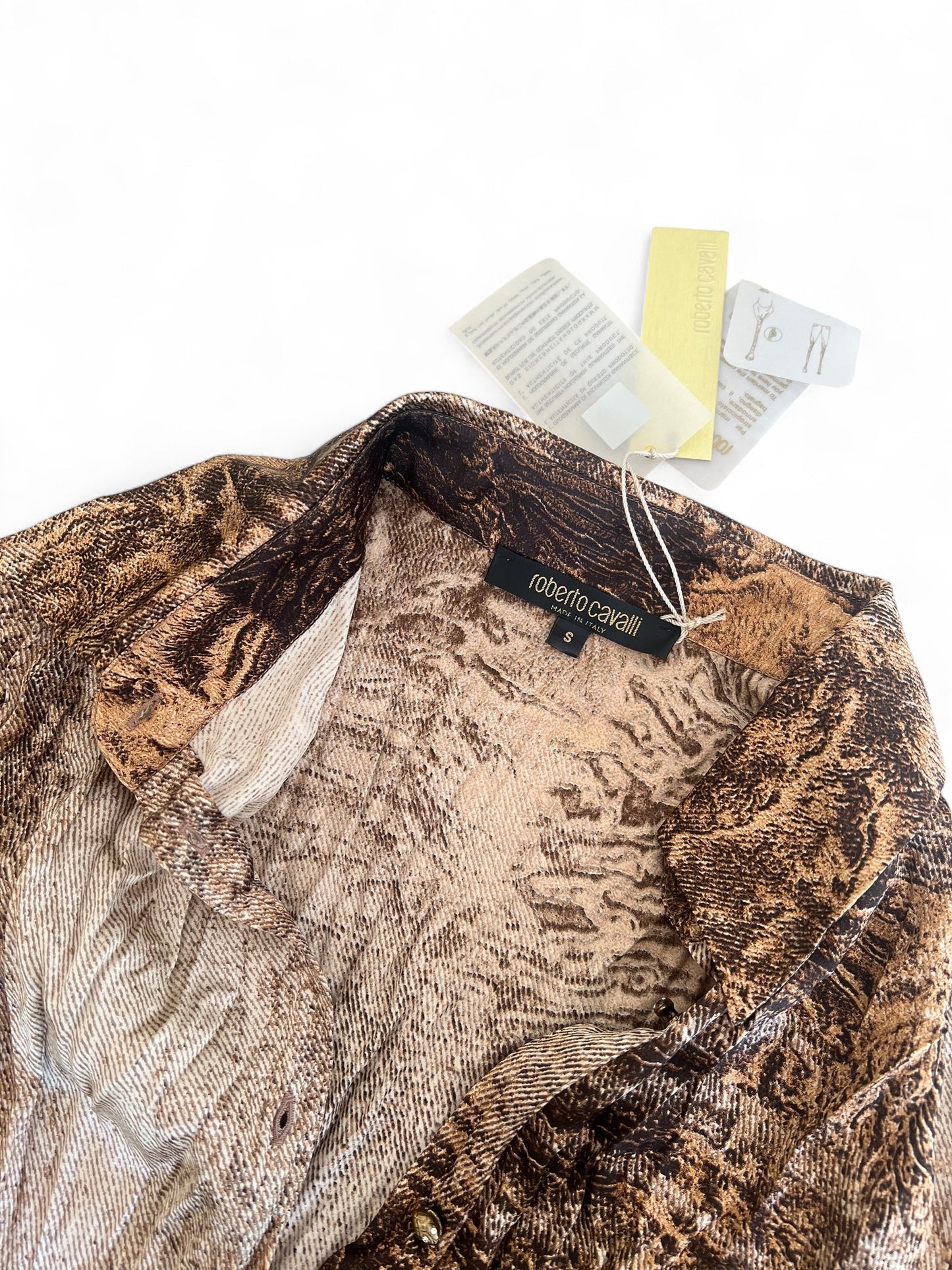 Roberto Cavalli printed silk blouse