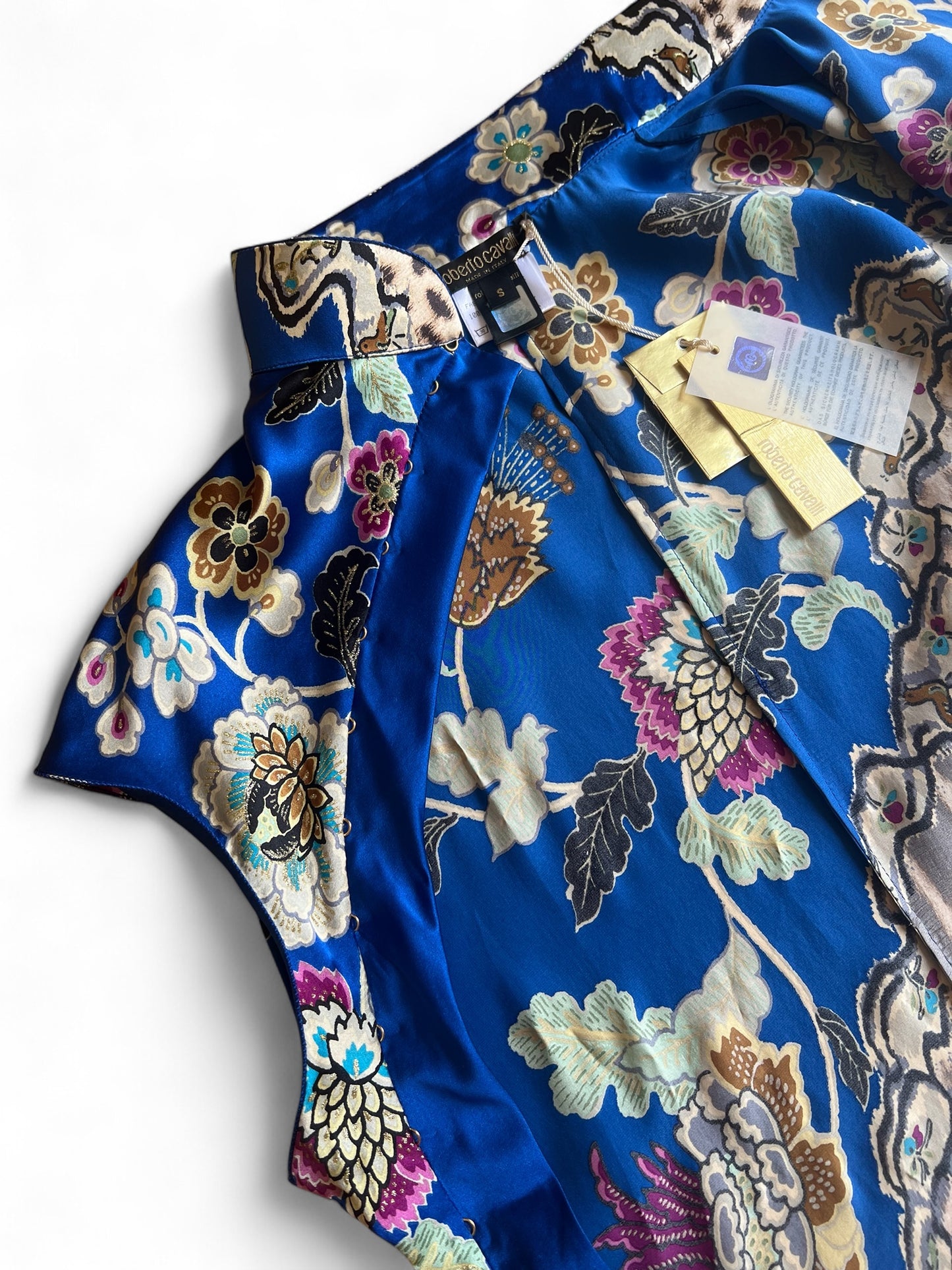 Roberto Cavalli SS2003 printed silk top