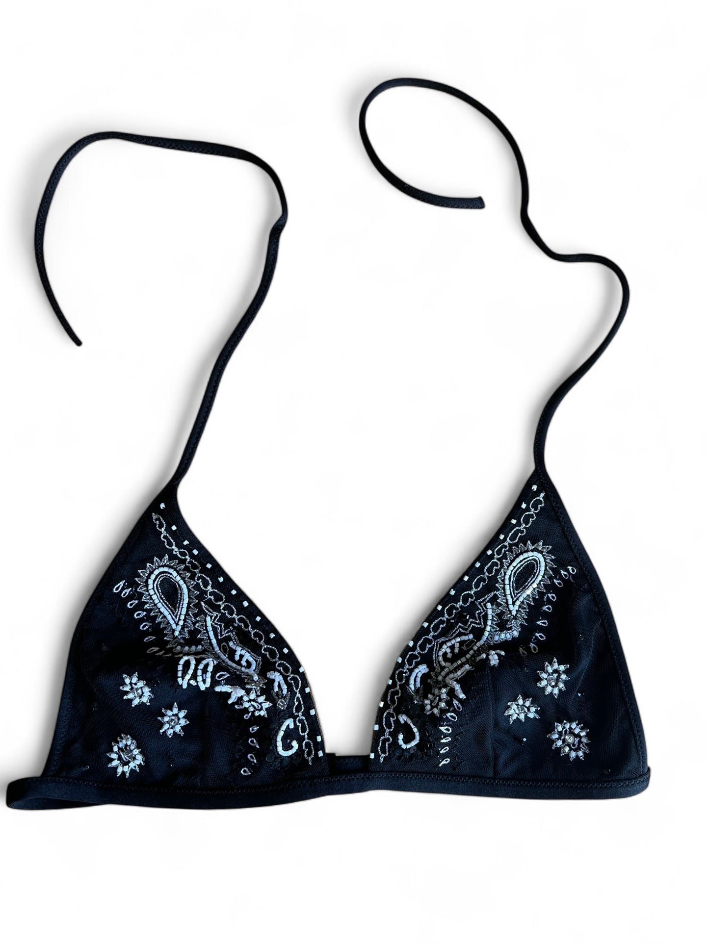 La Perla triangle bikini with embroidery
