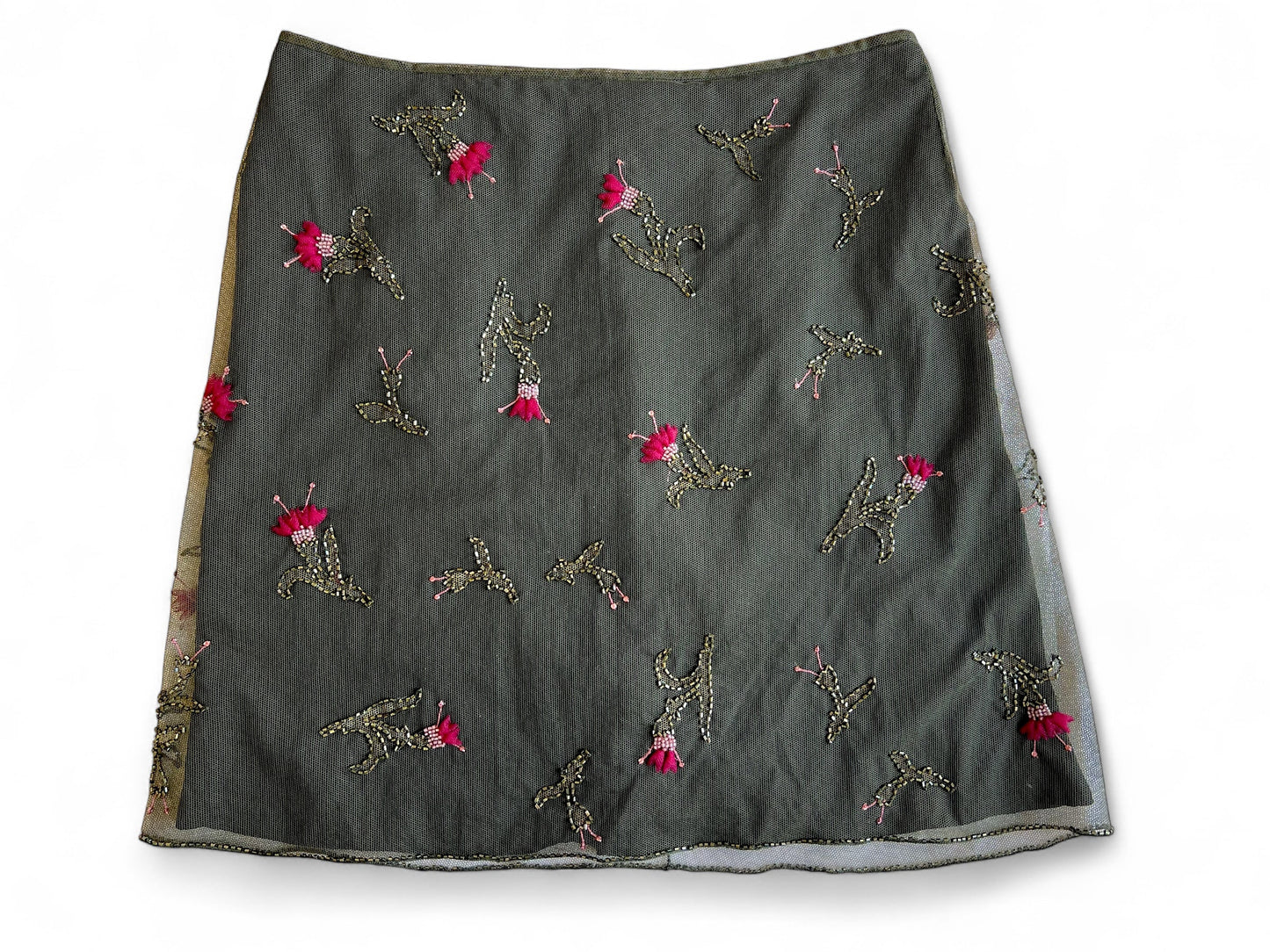 Prada FW1997 embroidered tulle ensamble
