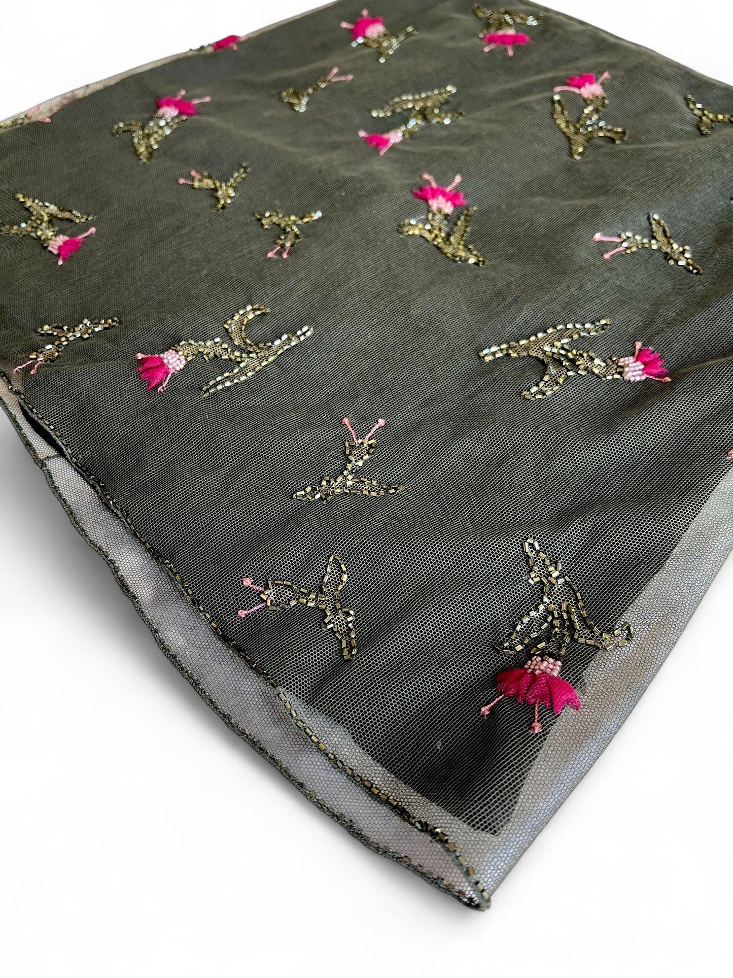 Prada FW1997 embroidered tulle ensamble