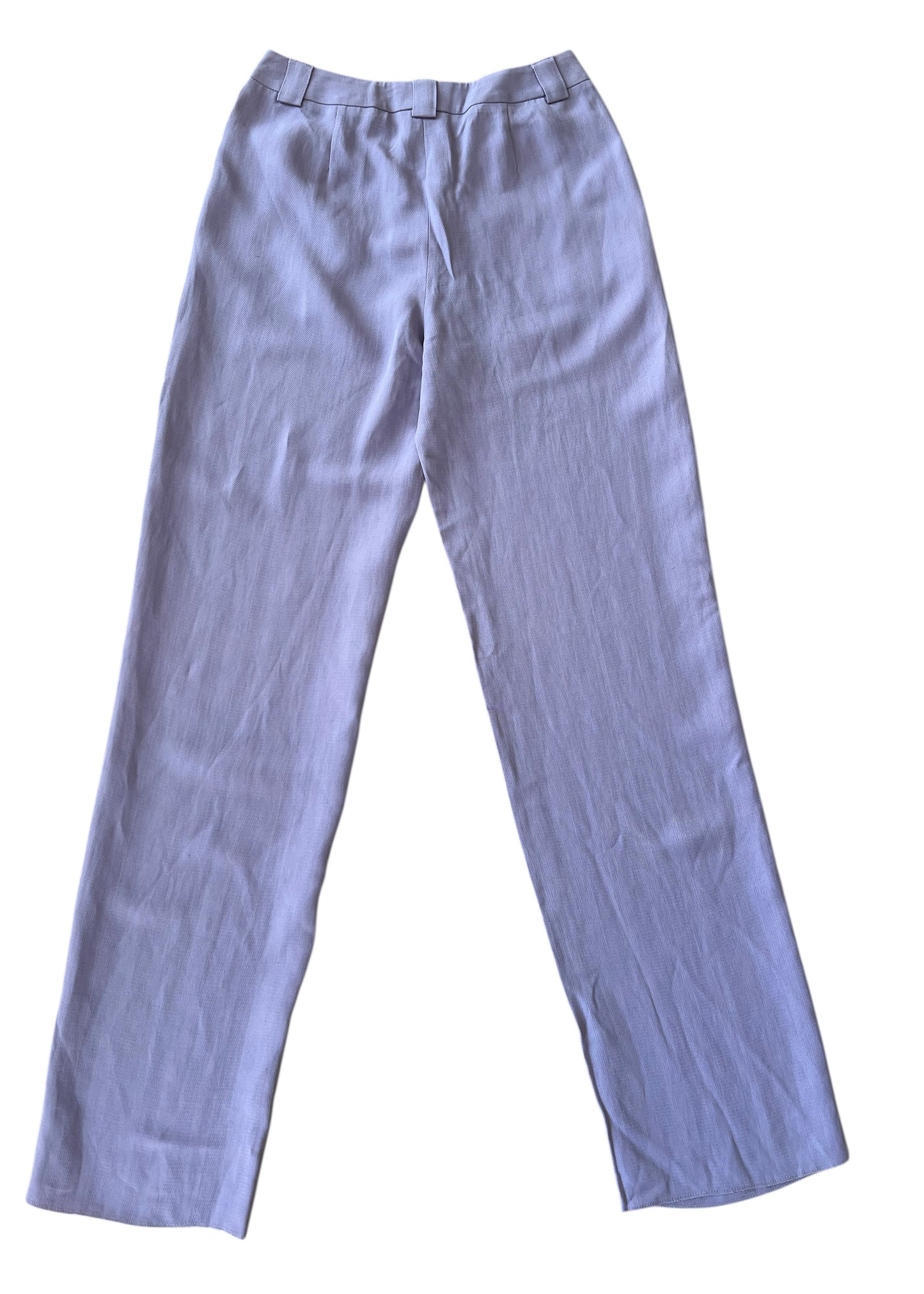 Emporio Armani Vintage Lavender Wide Leg Trousers | Italian Tailored Pants
