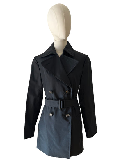 Gucci black belted trench