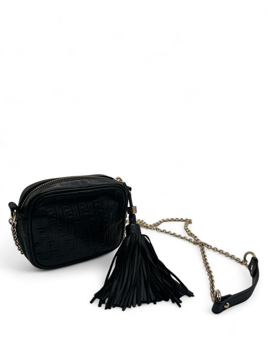 Fendi black mini shoulder bag