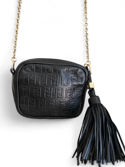 Fendi black mini shoulder bag