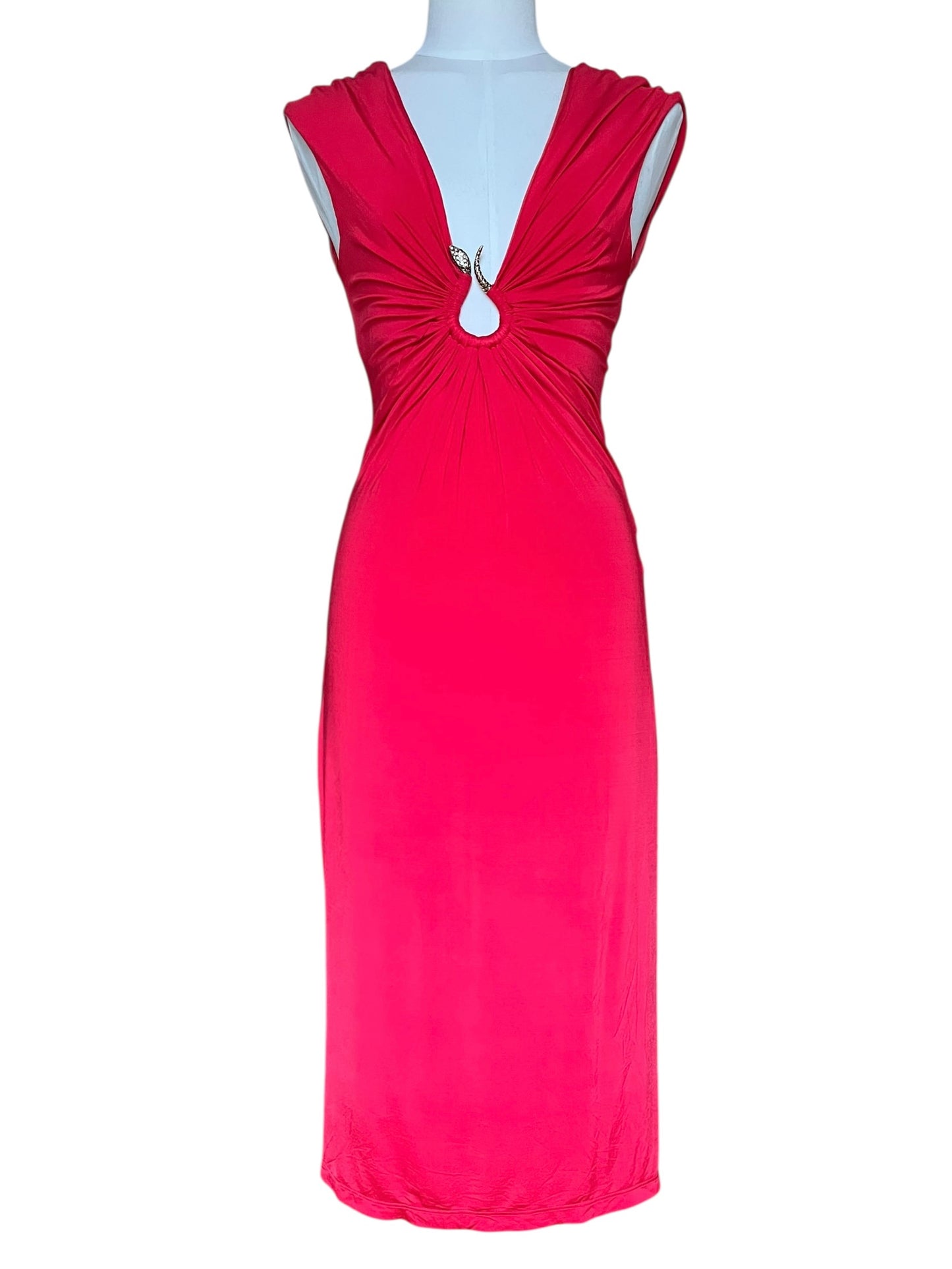 Roberto Cavalli midi viscose dress