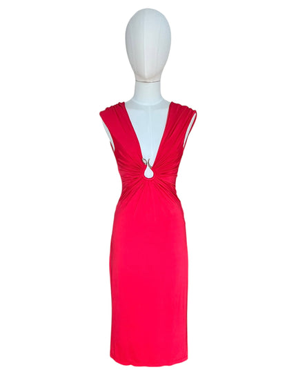 Roberto Cavalli midi viscose dress
